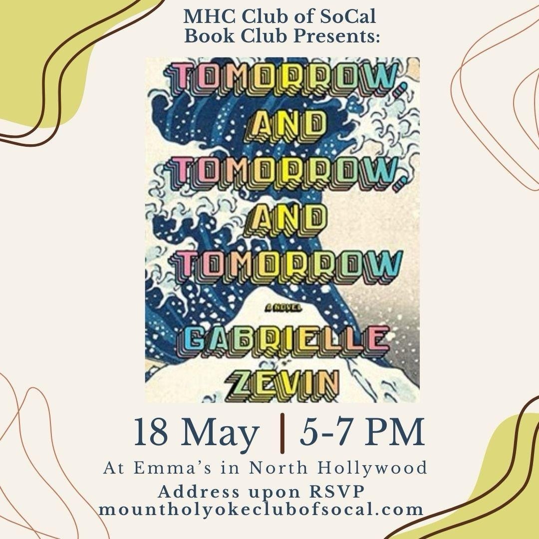 Book Club: Tomorrow, and Tomorrow, and Tomorrow by Gabrielle Zevin