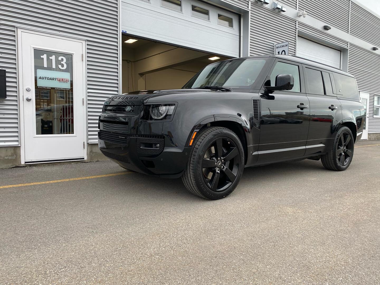 Ready for any adventure with this Land Rover Defender fully protected by our top-of-the-line full front paint protection film kit. No matter where the journey takes you, your Defender will be ready for anything. #LandRoverDefender #PaintProtection #O
