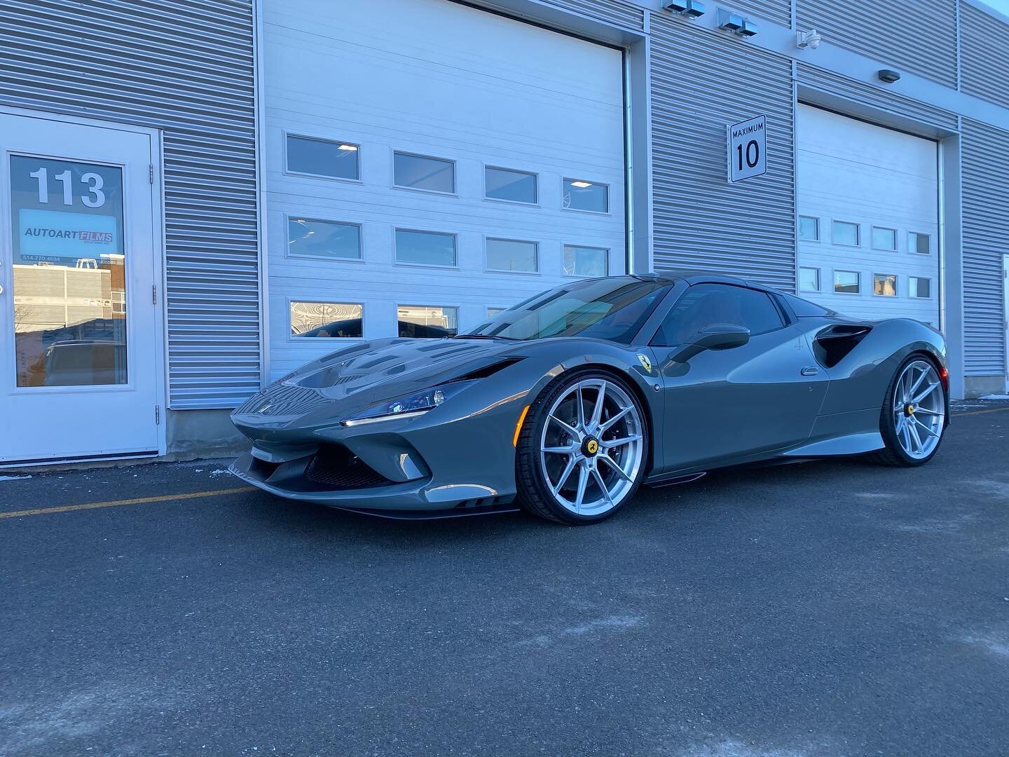 Protecting every curve and contour of this stunning Ferrari F8 Spyder with our top-of-the-line paint protection film. It's like a shield for your prized possession. #Ferrari #F8Spyder #PaintProtection #CarsofInstagram #AutoDetailing #CarsWithoutLimit