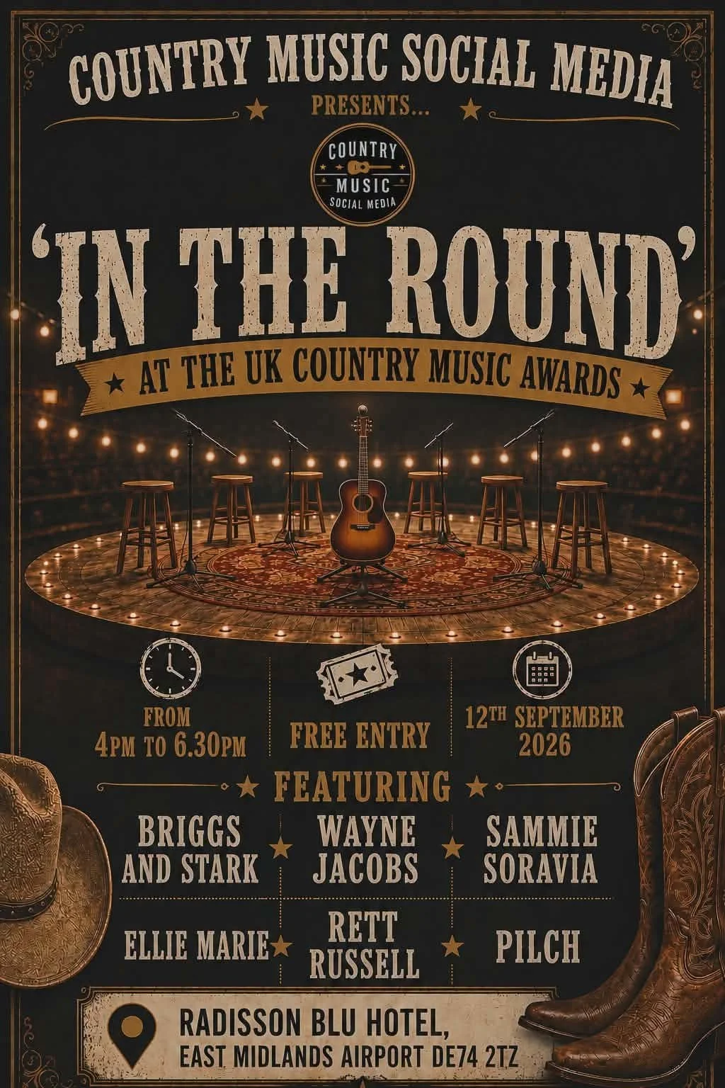 Country Music Social Media - In The Round- 12 September 2026