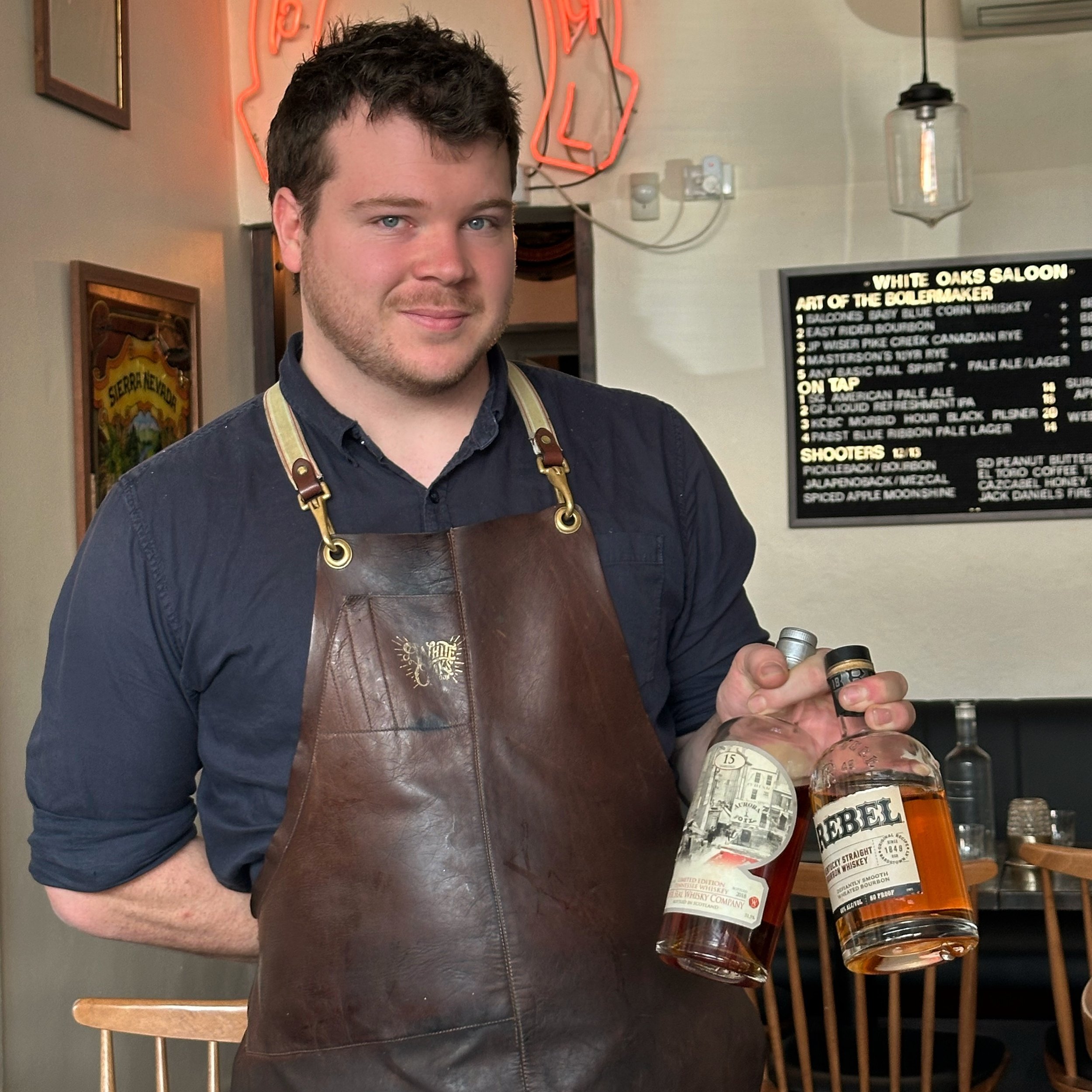 Introducing Hamish, one of our talented bartenders! 

With a keen enthusiasm for cocktails and whiskey, he&rsquo;s always ready to offer recommendations. Feel free to strike up a conversation and discover new favorites!

Bookings via the link in our 