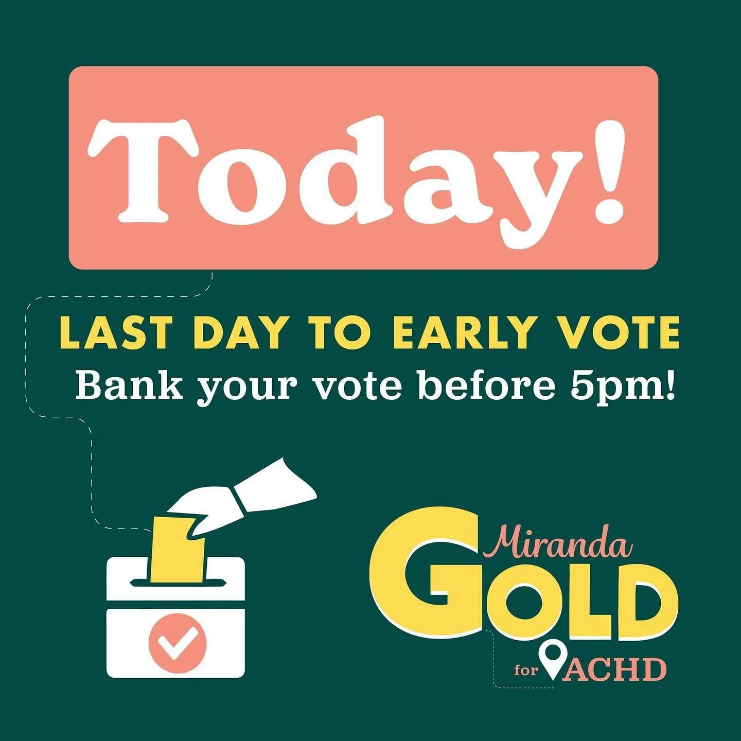 Don't risk an unexpected hiccup on Election Day. Early voting ends at 5pm today!

Ada County residents can vote at any of the following locations:

📍Boise City Hall
📍Ada County Elections
📍Eagle City Hall
📍Meridian City Hall