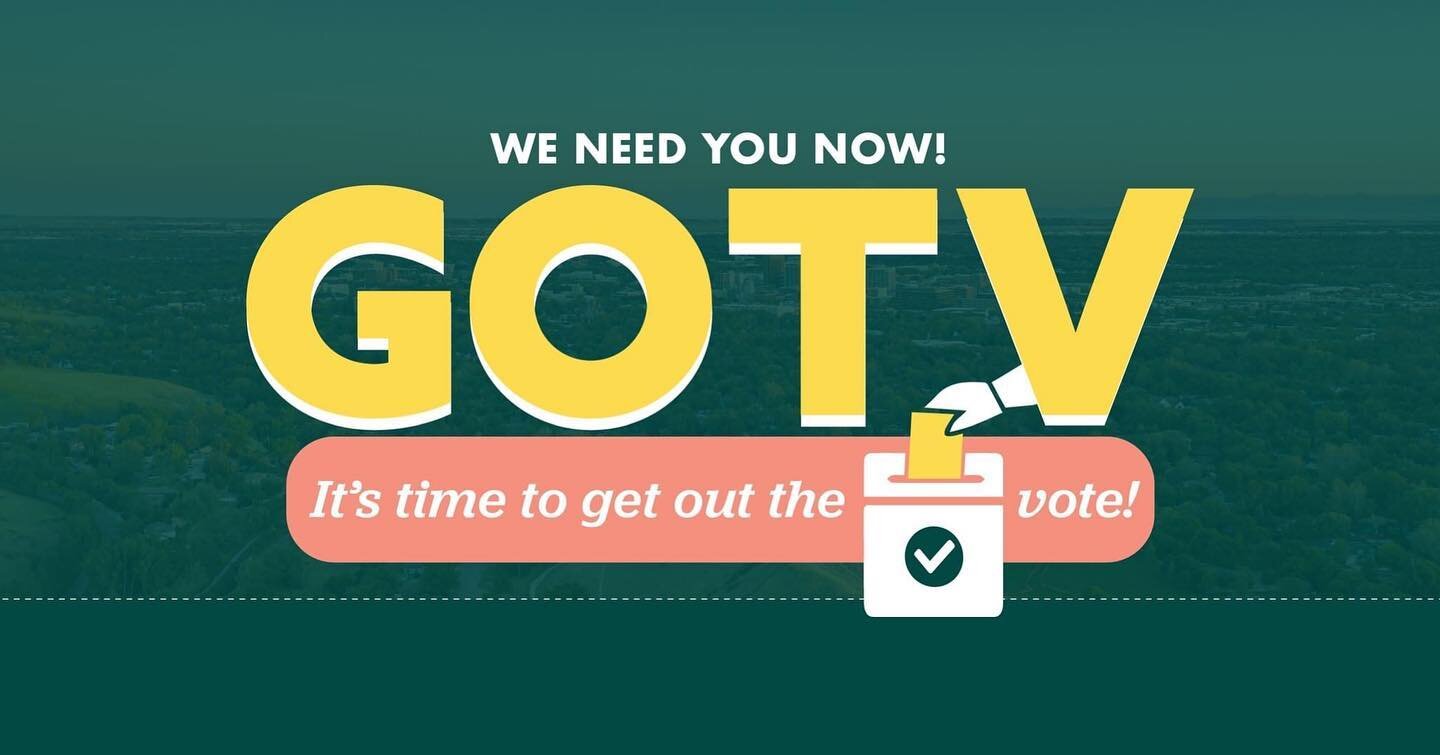 We've been talking with thousands of voters all over ACHD District 3, now let's make sure they vote! 🗳

Just a couple hours of your time could change the fate of transportation in Ada County. In 2020, GOTV made all the difference for Commissioner Al