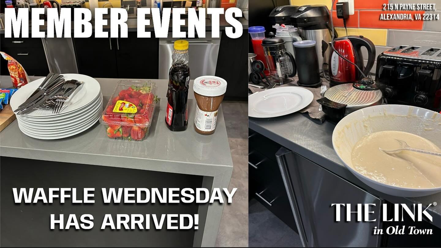 Today we had our final member event of the month, Waffle Wednesday! Our members enjoyed a delicious breakfast, topping their waffles with syrup, nutella, and strawberries! At The Link, member events take place monthly and we highly encourage all atte