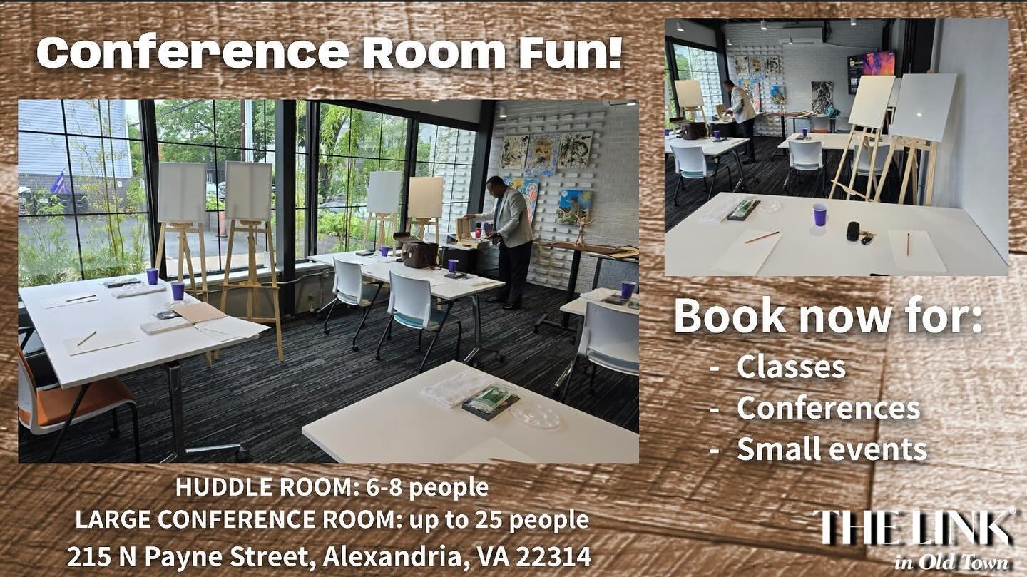 Our conference rooms can be used for many different purposes, such as art classes, work meetings, small gatherings, and so much more! Equipped with a camera and TV, our large conference room is inviting and perfect for class and discussion purposes! 