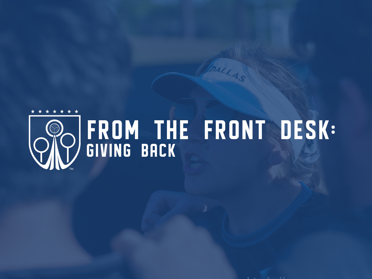 From the Desk of the CEO: Giving Back