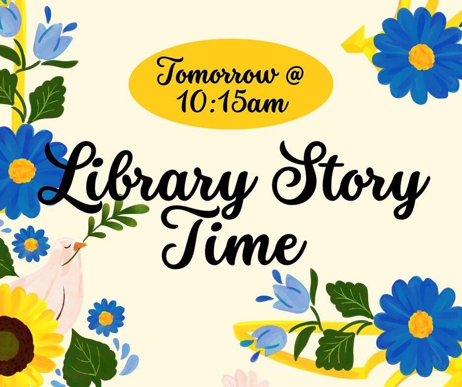 Join us every 3rd Saturday for Library Story Time! The stories begin at 10:15am. Bring the kiddos on out for a fun day at the market!