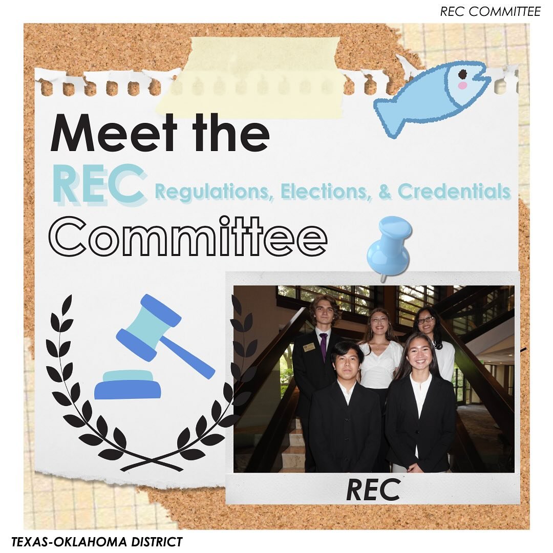 Introducing the REC Committee! We work on revising the governing documents of T-O Key Club and help others understand Parli Pro.
—
Contact Information
District Governor - governor@tokeyclub.com
District Secretary - secretary@tokeyclub.com
Dis