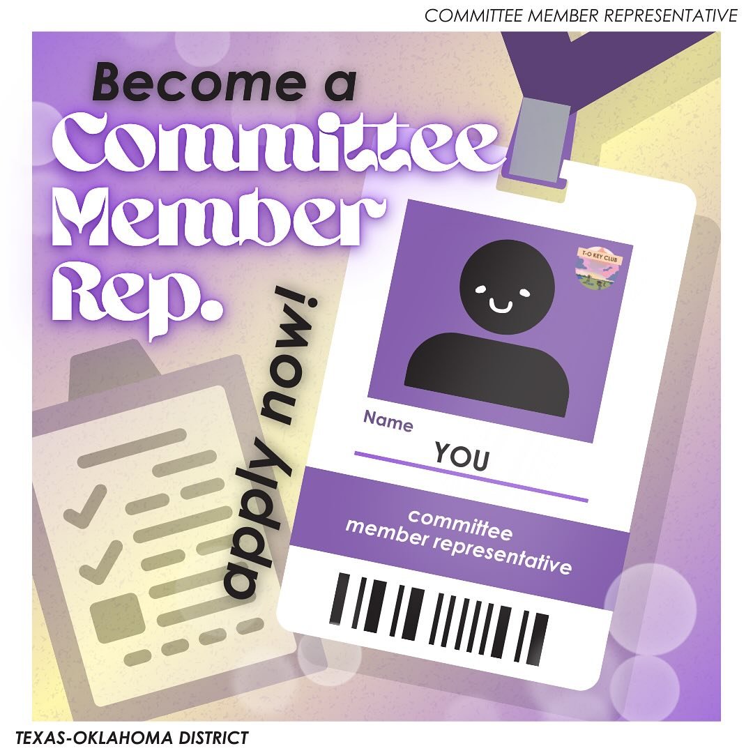Get More Involved in T-O! π₯ Apply now to be a Committee Member Representative! This is a great opportunity to make a difference and contribute to our district. Everyone is welcome to apply! Applications are open until June 15th at 11:59 PM. If you h