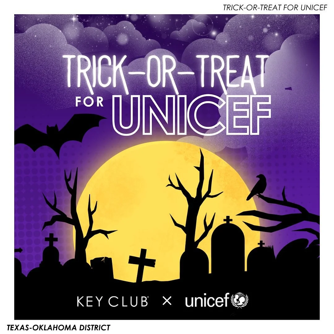 HEY T-O! 👻 It’s THAT time of the year! 🎃 TAG US AND USE #tot4unicef TO BE FEATURED ON OUR STORY! 🗣️ We encourage you to participate in this annual fundraising campaign with UNICEF! If you have any questions, contact our UNICEF Champion Kayla