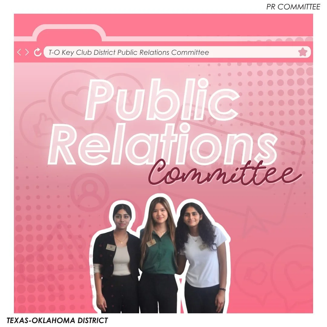 Meet the 2025-2026 PR Committee! 🤳
—
T-O Staff Contact Information
District Governor - governor@tokeyclub.com
District Secretary - secretary@tokeyclub.com
District Treasurer - treasurer@tokeyclub.com
District Editor - editor@tokeyclub.com
Dis