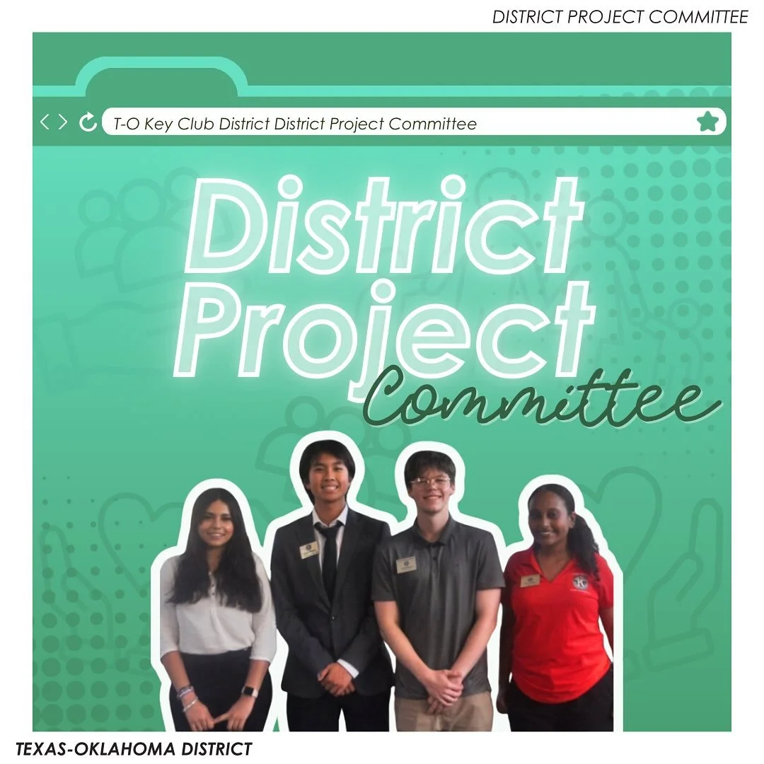 Meet the 2025-2026 District Project Committee! 🌟
—
T-O Staff Contact Information
District Governor - governor@tokeyclub.com
District Secretary - secretary@tokeyclub.com
District Treasurer - treasurer@tokeyclub.com
District Editor - editor@tok