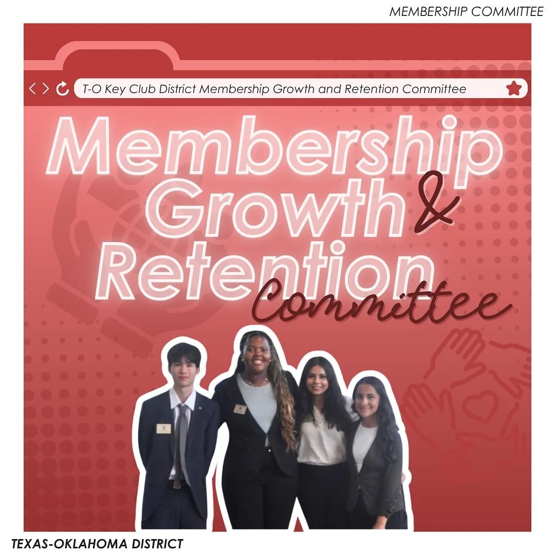 Meet the 2025-2026 Membership Growth and Retention Committee! 🙌
—
T-O Staff Contact Information
District Governor - governor@tokeyclub.com
District Secretary - secretary@tokeyclub.com
District Treasurer - treasurer@tokeyclub.com
District Edit
