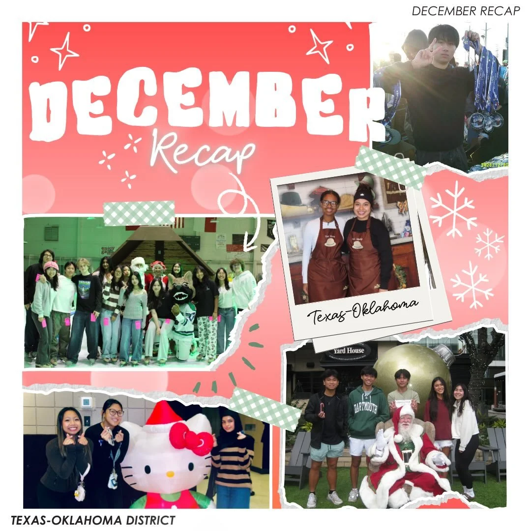 T-O it&rsquo;s time for the DECEMBER RECAP TOO! ❄️ Check out what our clubs were up to in the month of December ! ✨

Want your club to be featured for the next recap? 📸 Have your club webmaster or historian find the Google Drive link in our Linktree