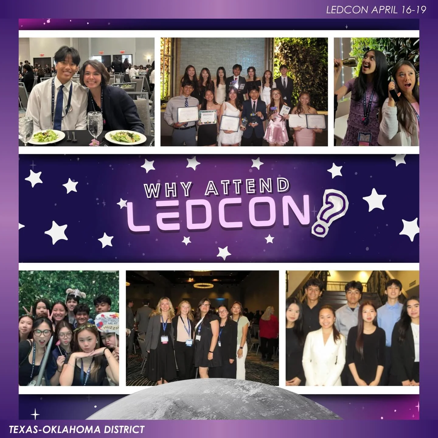 THREE DAYS LEFT TO REGISTER! 🔭 Don&rsquo;t miss out on this fun LEDCON experience and register TODAY! 🌟Find more information on tokeyclub.com/ledcon-2026-information 🚀

Clubs Featured:
J. Frank Dobie Key Club
Macarthur Key Club
Mansfield Key Club
