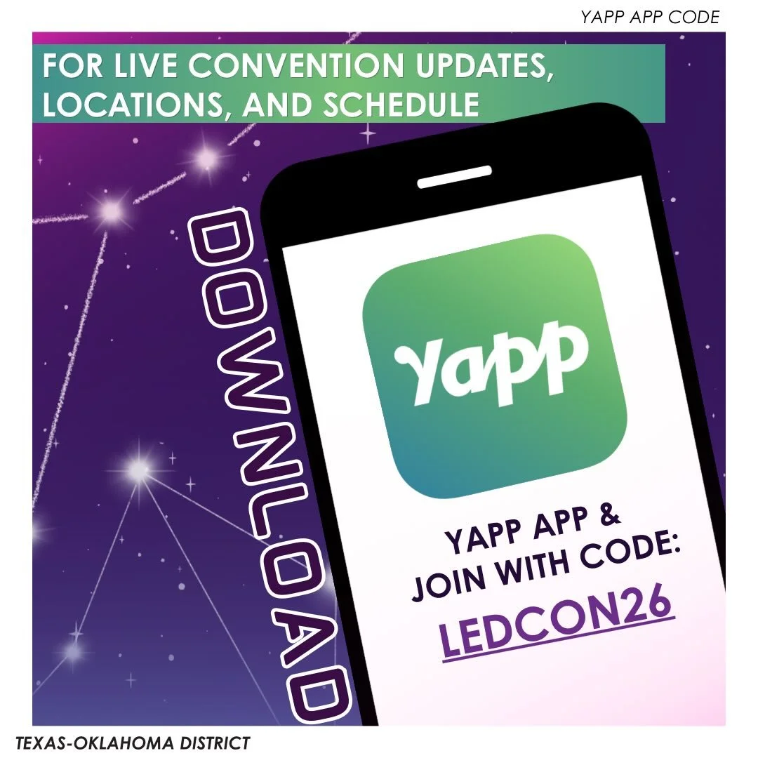 THE YAPP APP IS NOW LIVE! 🛸🛸🛸 Prepare your LEDCON weekend by downloading and joining TODAY! 📲📲📲 (you can also find the link in our bio!)
&mdash;

T-O Staff Contact Information
District Governor - governor@tokeyclub.com
District Secretary - secr