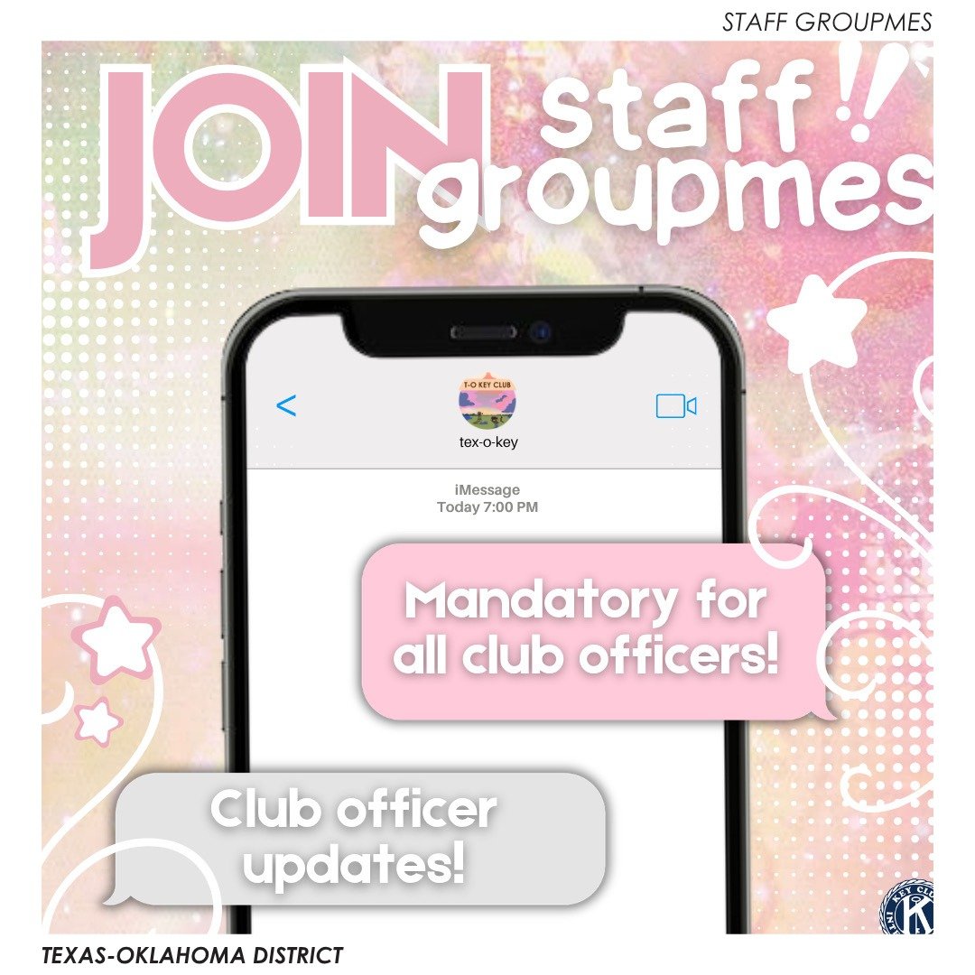 Get involved and join the T-O Staff's GroupMes! 

President/VP GroupMe:
https://groupme.com/join_group/114497502/n5CdvQBv
Secretary's GroupMe:
https://groupme.com/join_group/114446999/fTiV2kUx
Editor's GroupMe:
https://groupme.com/join_group/11449490