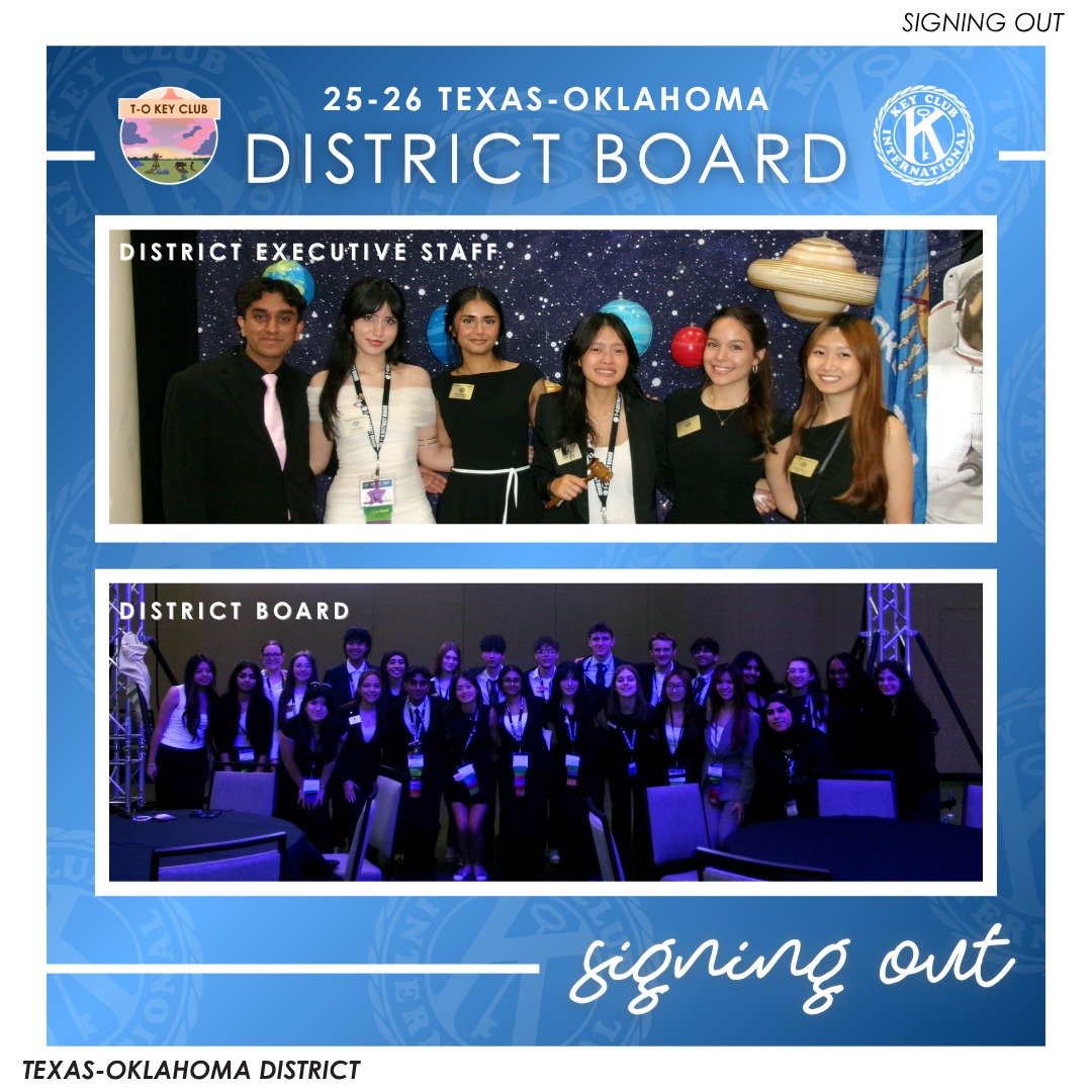 Thank you, T-O, for such an unforgettable service year. It has truly been an honor to serve alongside such passionate, dedicated people.

Thank you for trusting us and letting us lead this incredible district. We are so proud of all that we&rsquo;ve 