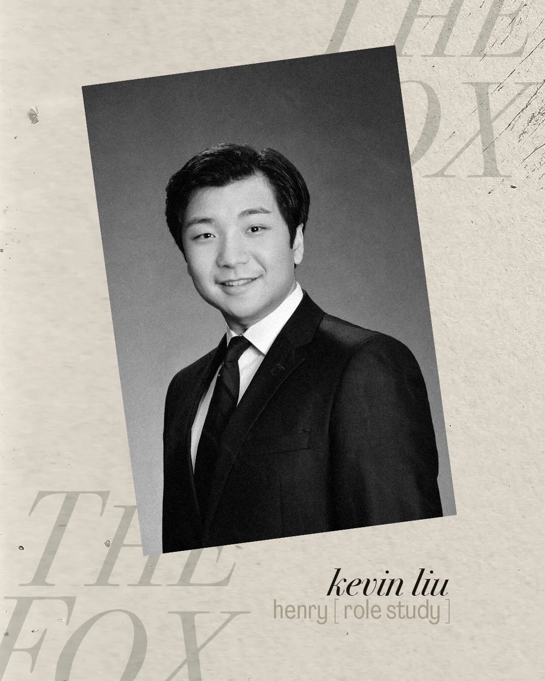 ✨MEET THE FOX CREW✨
Kevin Liu: Henry (role study) 

&ldquo;If I could be any animal I would be a pug. All they do is eat, sleep, and they&rsquo;re the cutest breed of dog.&rdquo;

🎟️Ticket link in bio!!

#yvrarts #yvrmusic #indieopera #newmusic #can