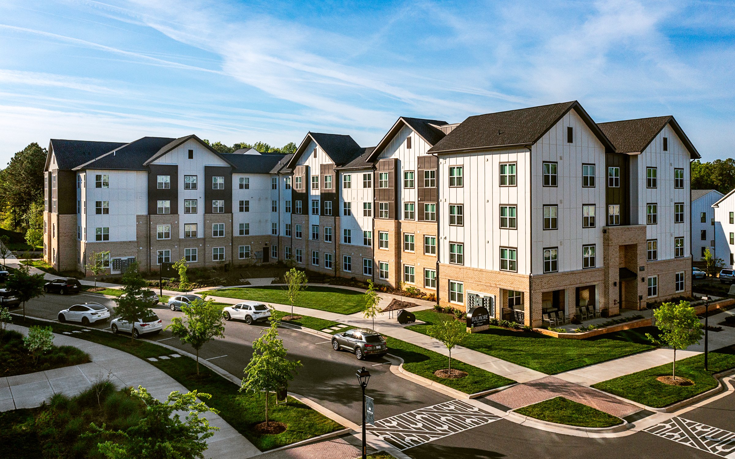 Multi-family affordable housing design in Charlotte, NC – architectural photography by Lange Photo Studio featuring design by Neighboring Concepts.
