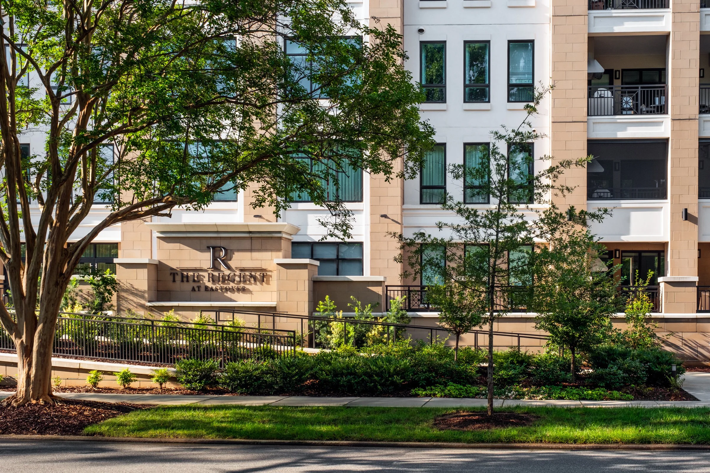 Architectural and landscape photography of Regent Eastover highlighting exterior design and functional spaces.