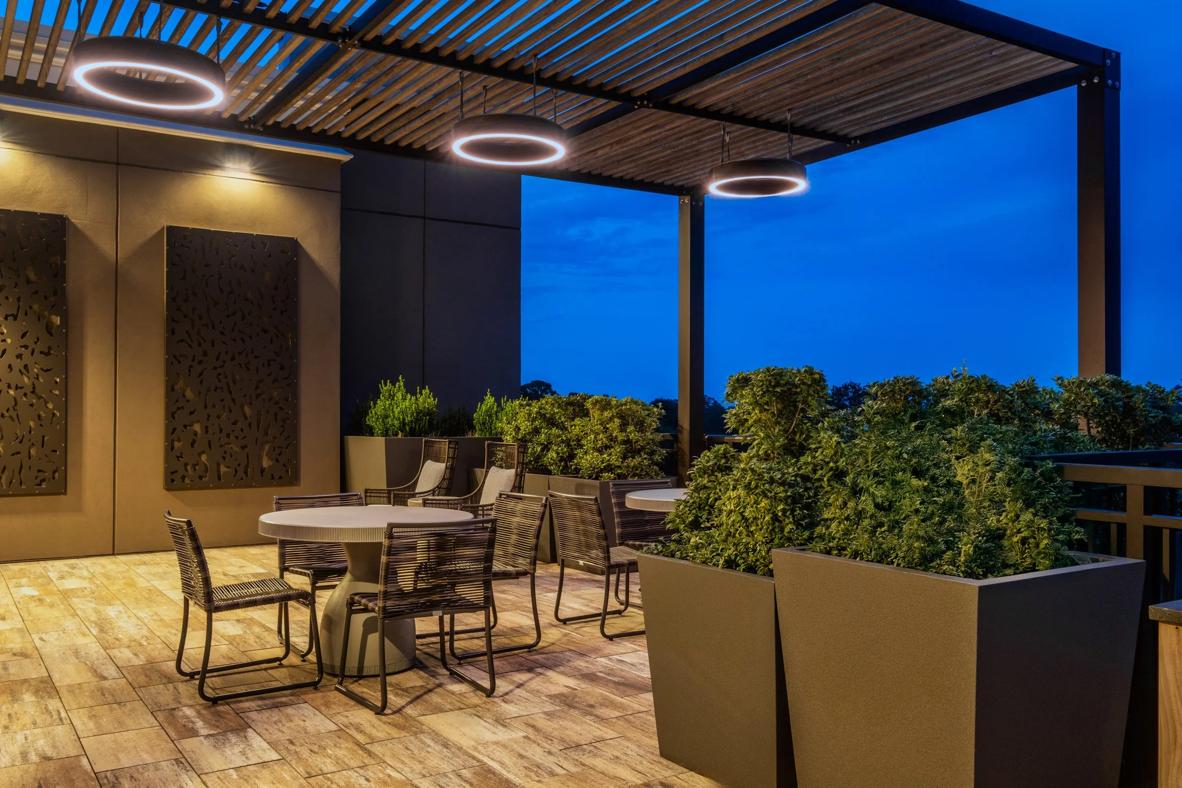 Architectural and landscape photography of Regent Eastover highlighting exterior design and functional spaces.