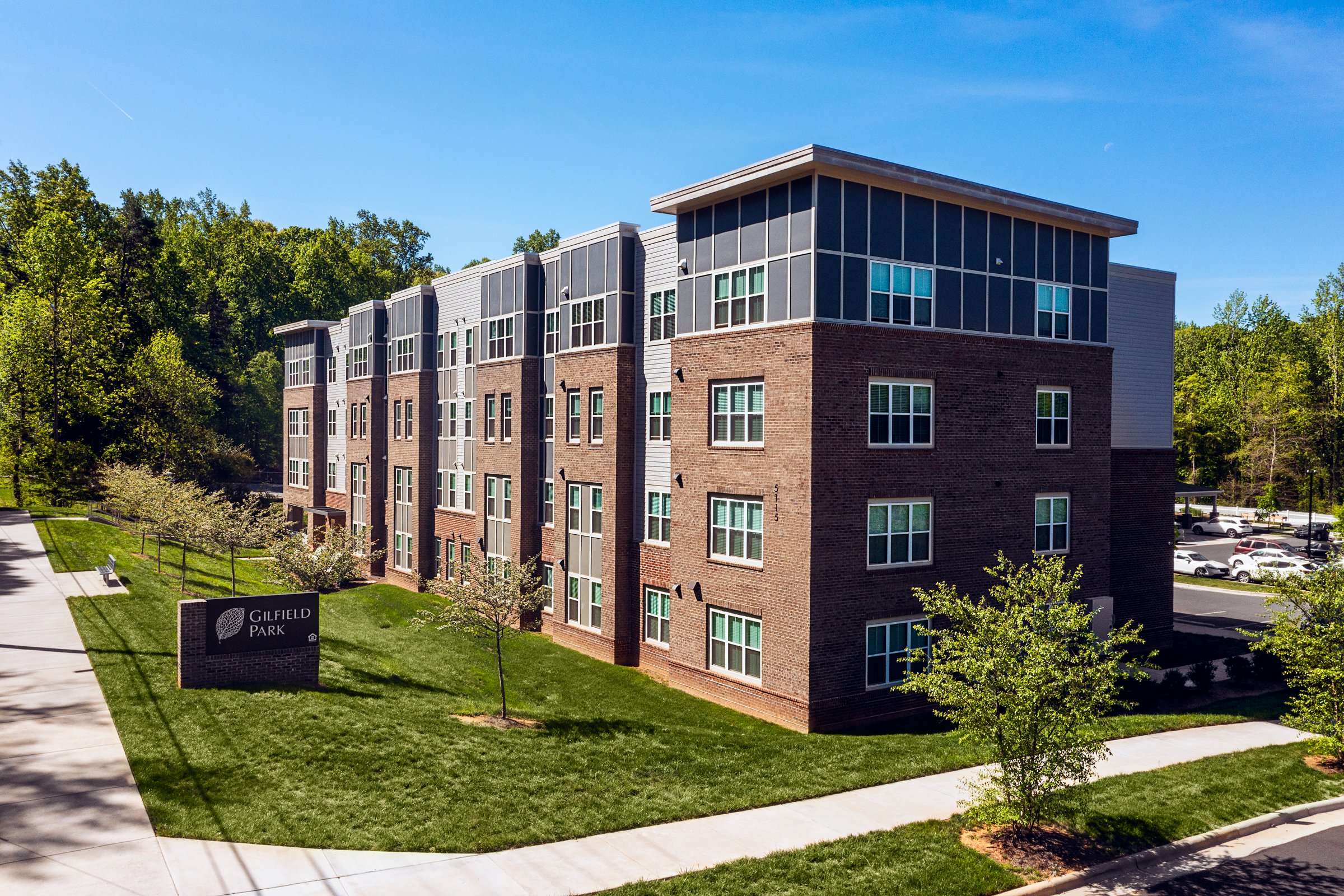 Multi-family affordable housing design in Charlotte, NC – architectural photography by Lange Photo Studio featuring design by Neighboring Concepts.