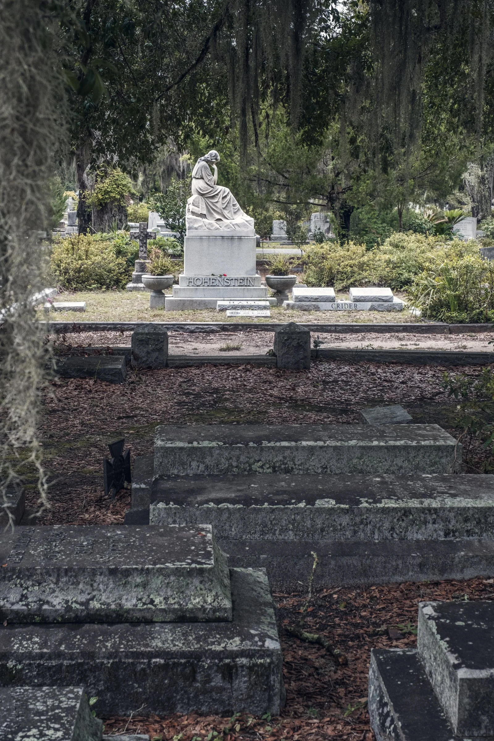 Colonial Park Cemetery, Laurel Grove Cemetery, Bonaventure Cemetery, gravestones, statues, Intimate Moments Within Savannah's Historic Cemeteries