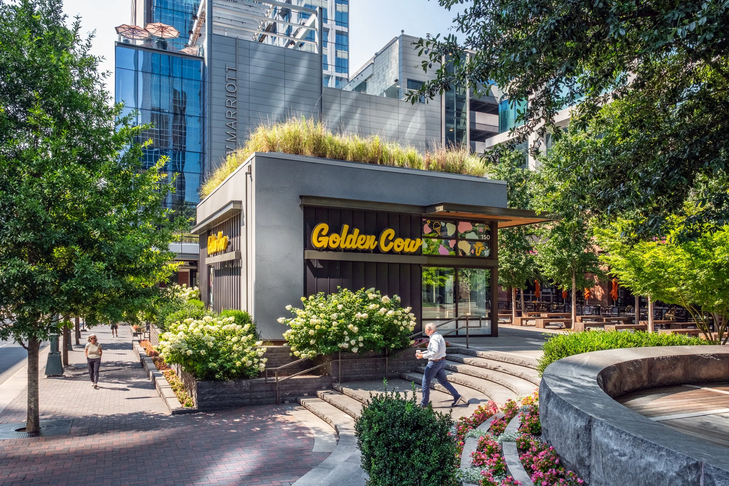 Architectural and travel photography by Paul Lange, showcasing interiors, exteriors, and design-rich environments. Alley Charlotte Center, Charlotte, NC, exterior materials and design. 
