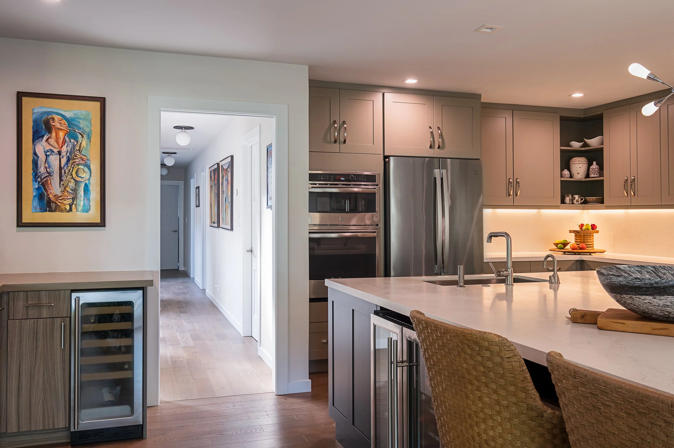 Kitchen interior design by Marie Lyall – photographed by Lange Photo Studio