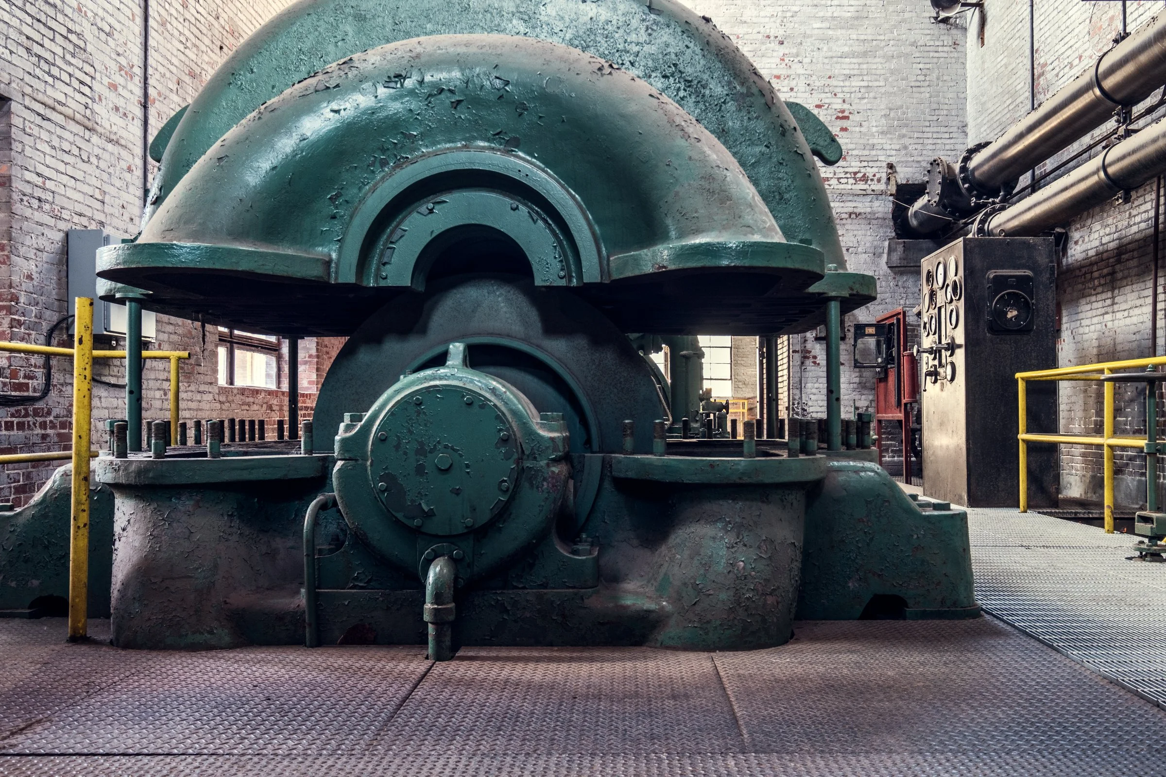 Sloss Furnaces, Birmingham, Alabama. Once the heart of the South's iron industry, these blast furnaces operated from 1882 to 1971, shaping Birmingham's identity as an industrial center. Now preserved as a National Historic Landmark, the site stands a