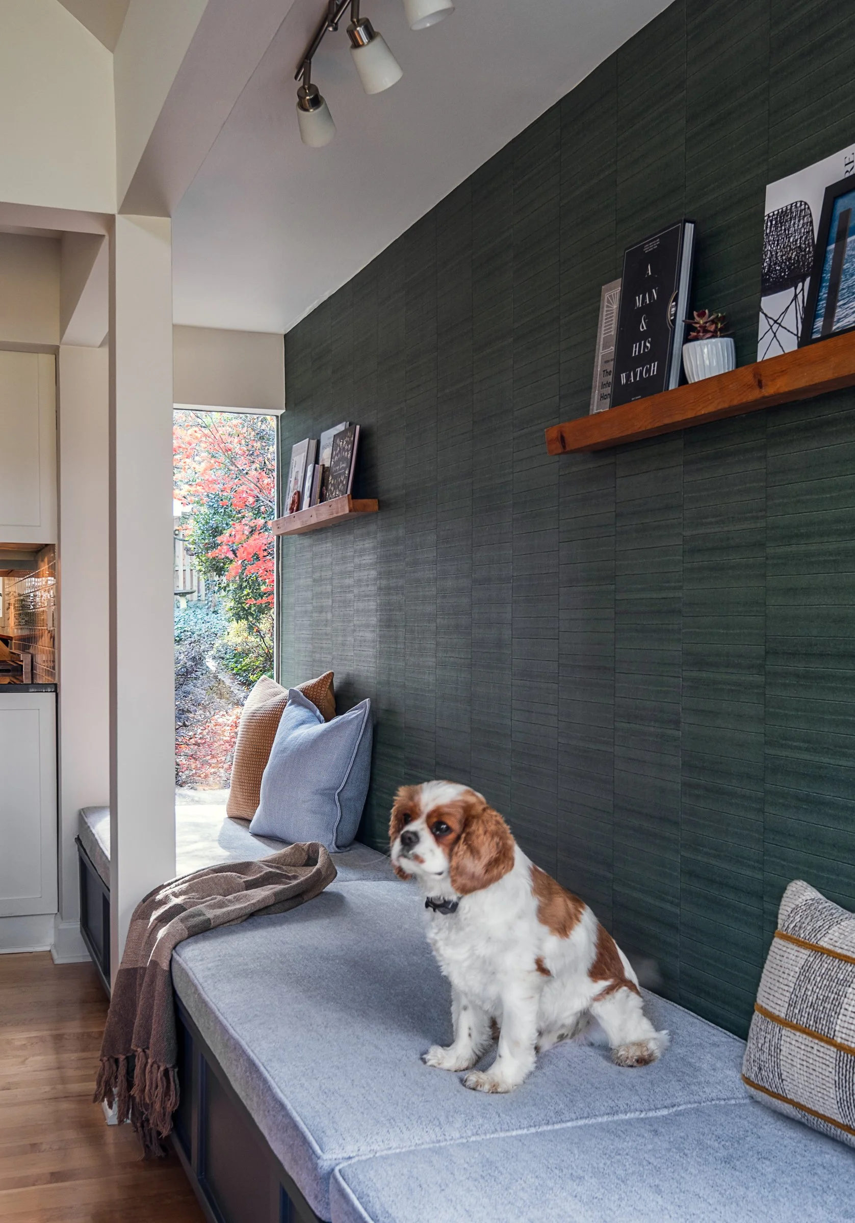 Architectural photography of TK Design Group, showcasing interior design, wall paper, and unique decor. 