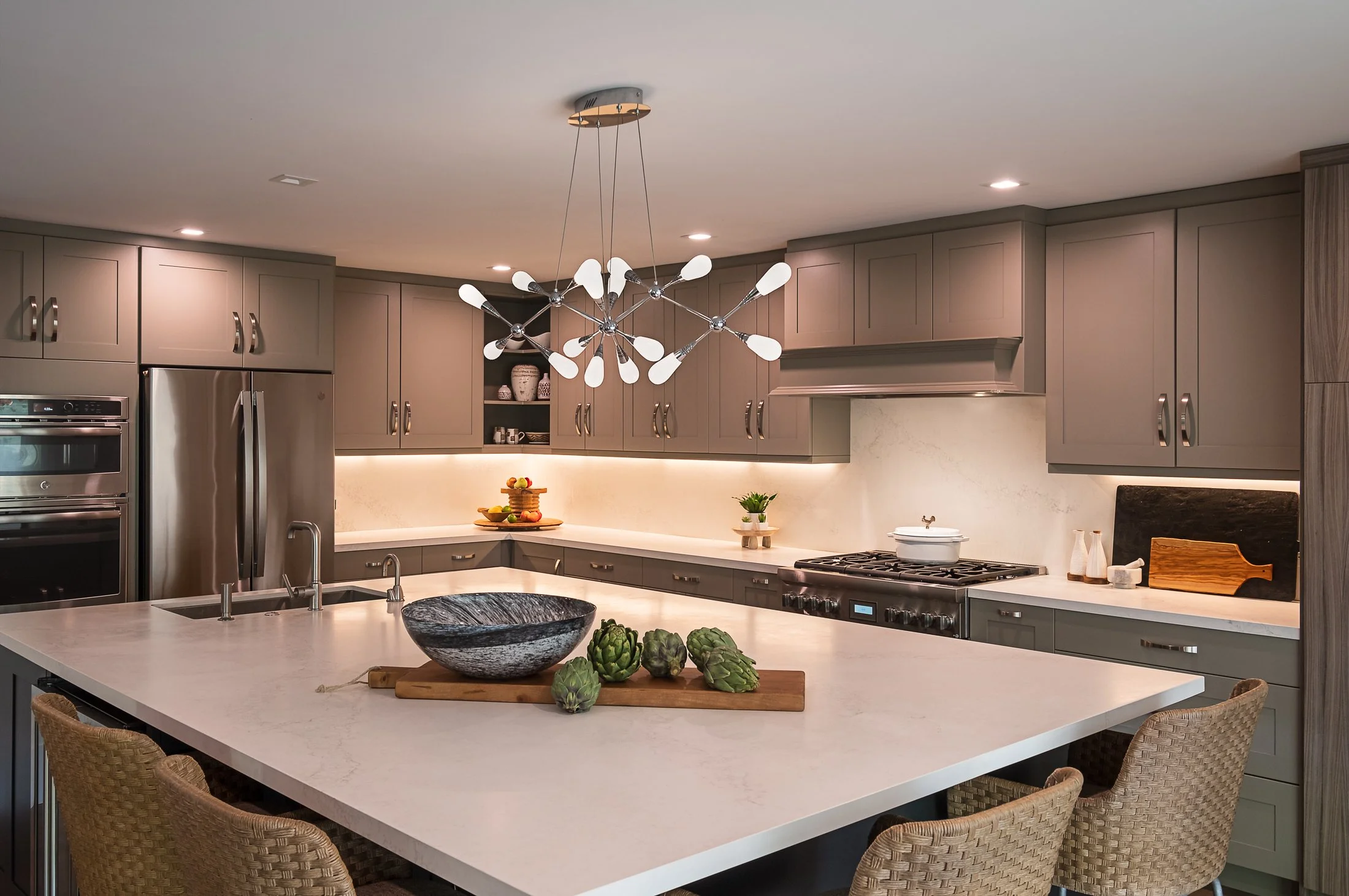 Kitchen interior design by Marie Lyall – photographed by Lange Photo Studio