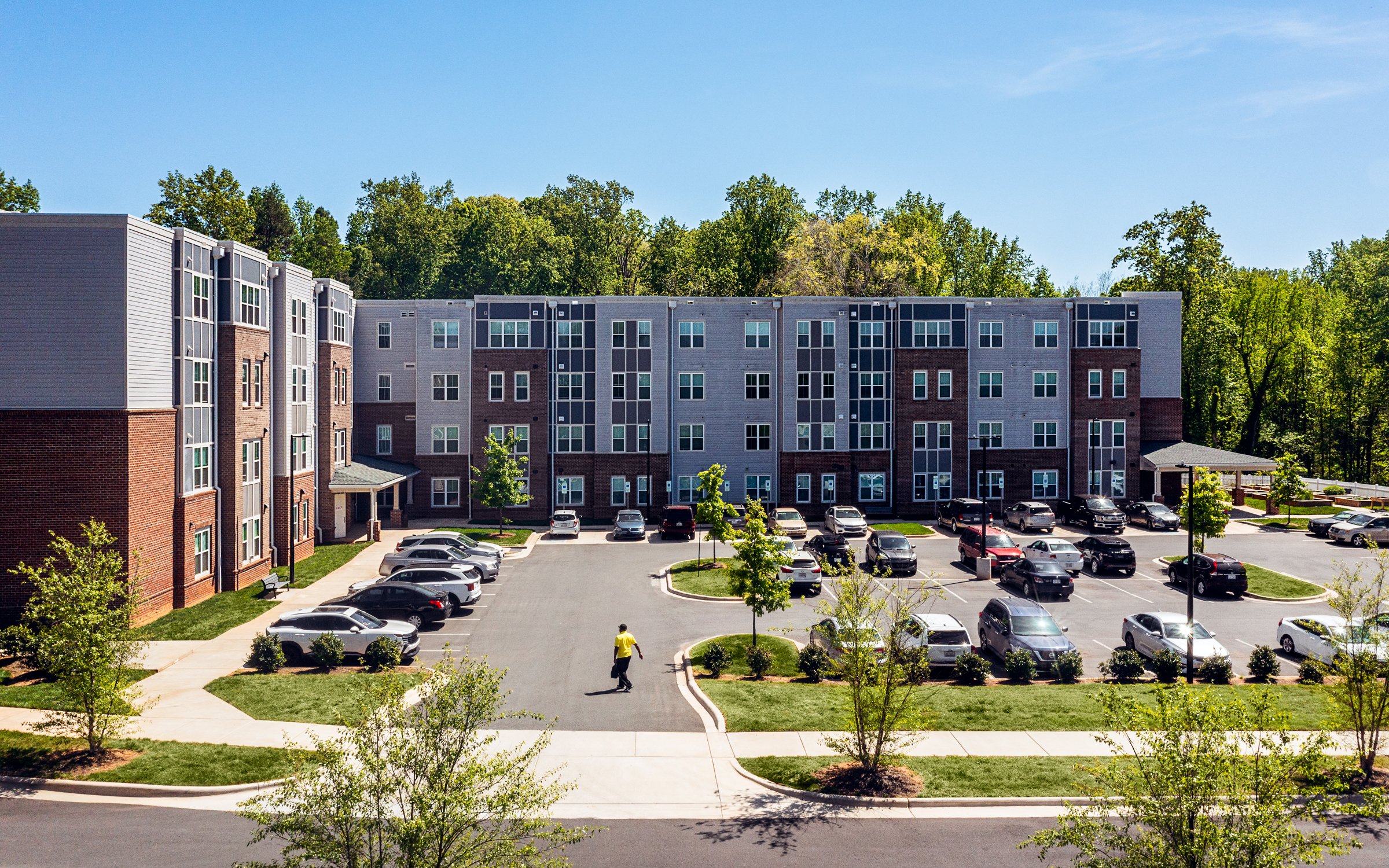 Multi-family affordable housing design in Charlotte, NC – architectural photography by Lange Photo Studio featuring design by Neighboring Concepts.