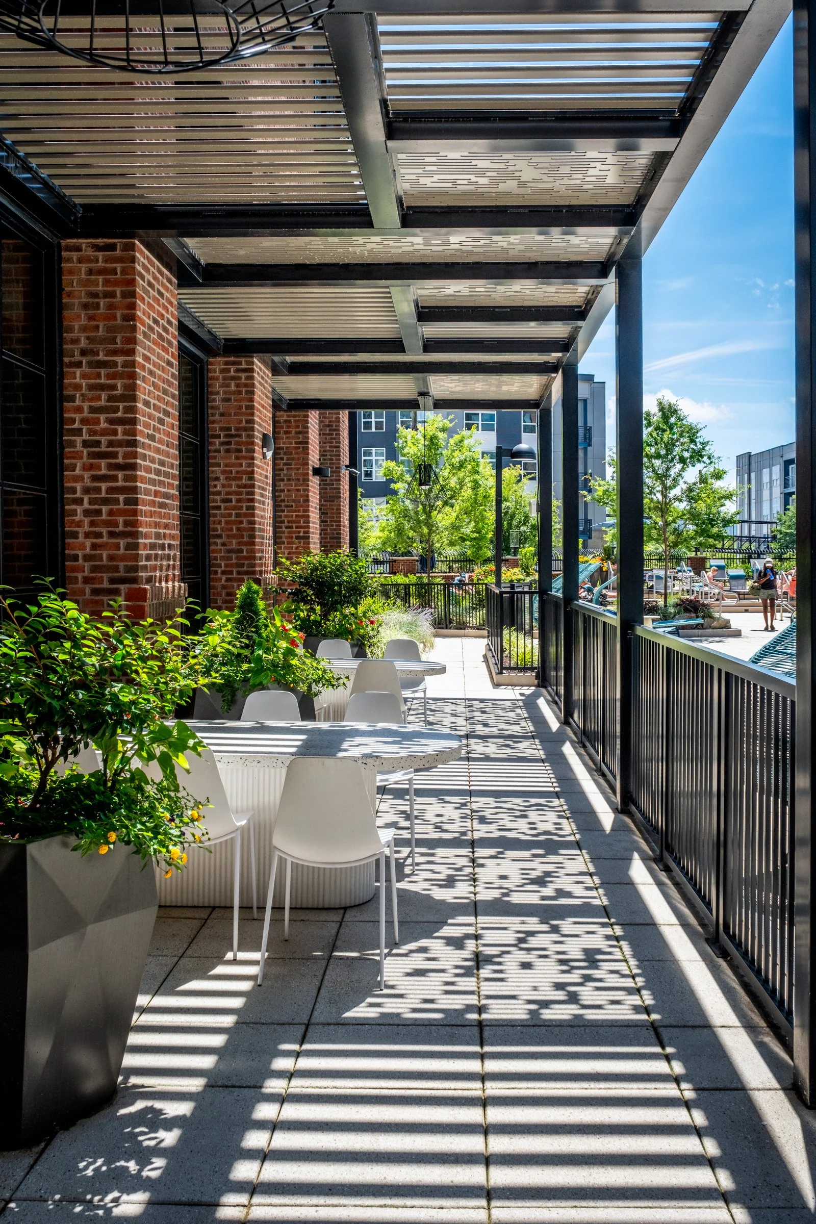 Architectural and landscape photography of Camden NODA highlighting exterior design and functional spaces.