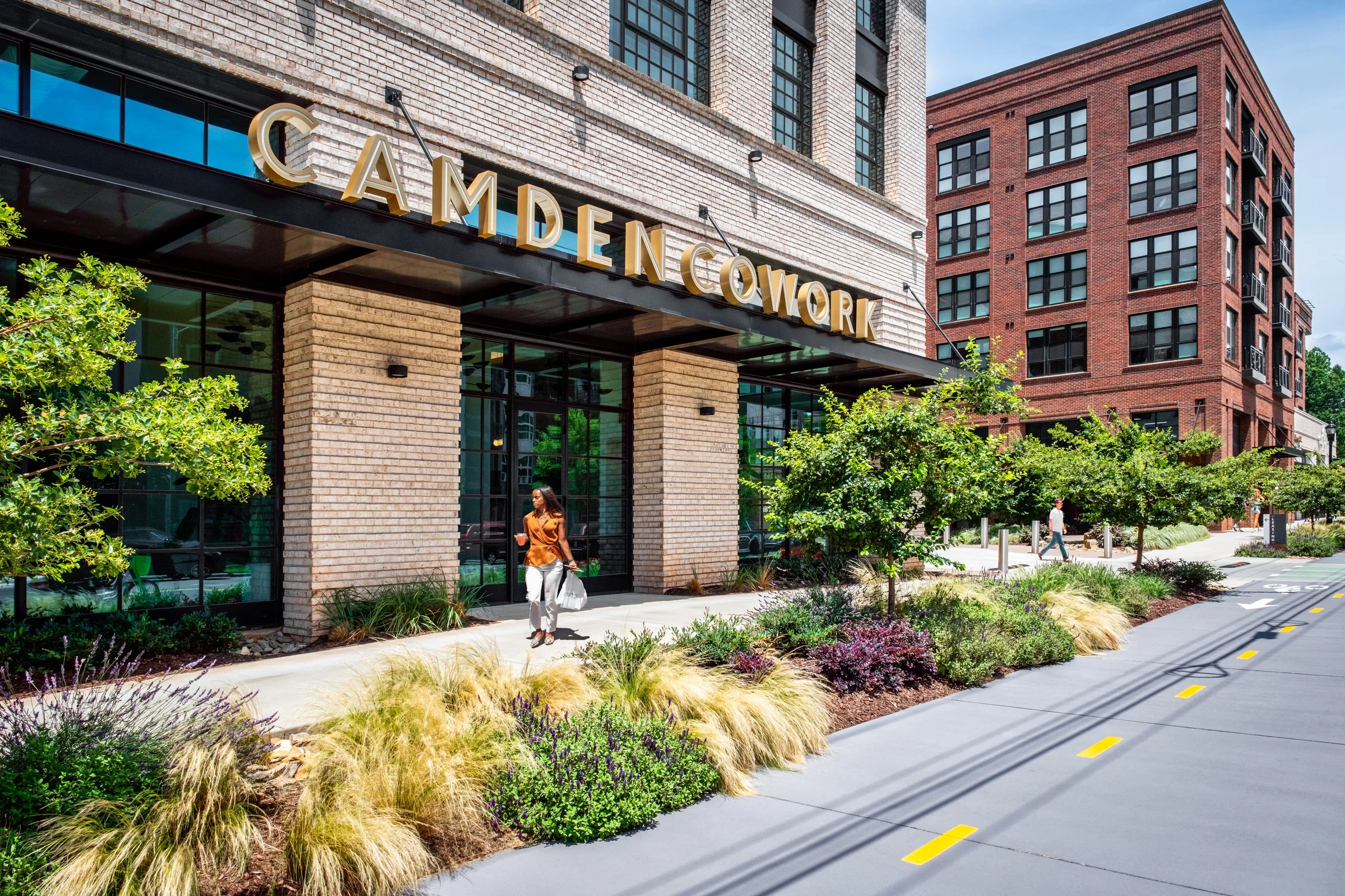 Architectural and landscape photography of Camden NODA highlighting exterior design and functional spaces.