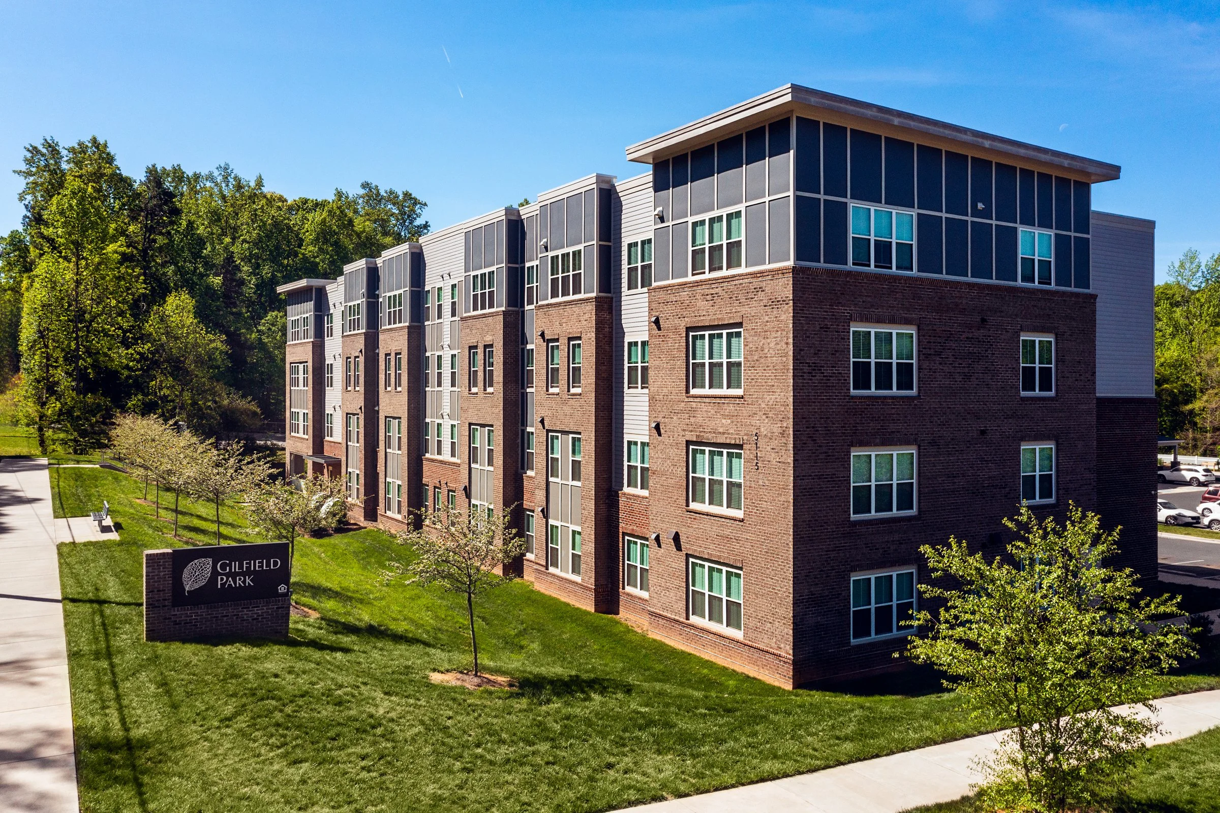 Multi-family affordable housing design in Charlotte, NC – architectural photography by Lange Photo Studio featuring design by Neighboring Concepts.
