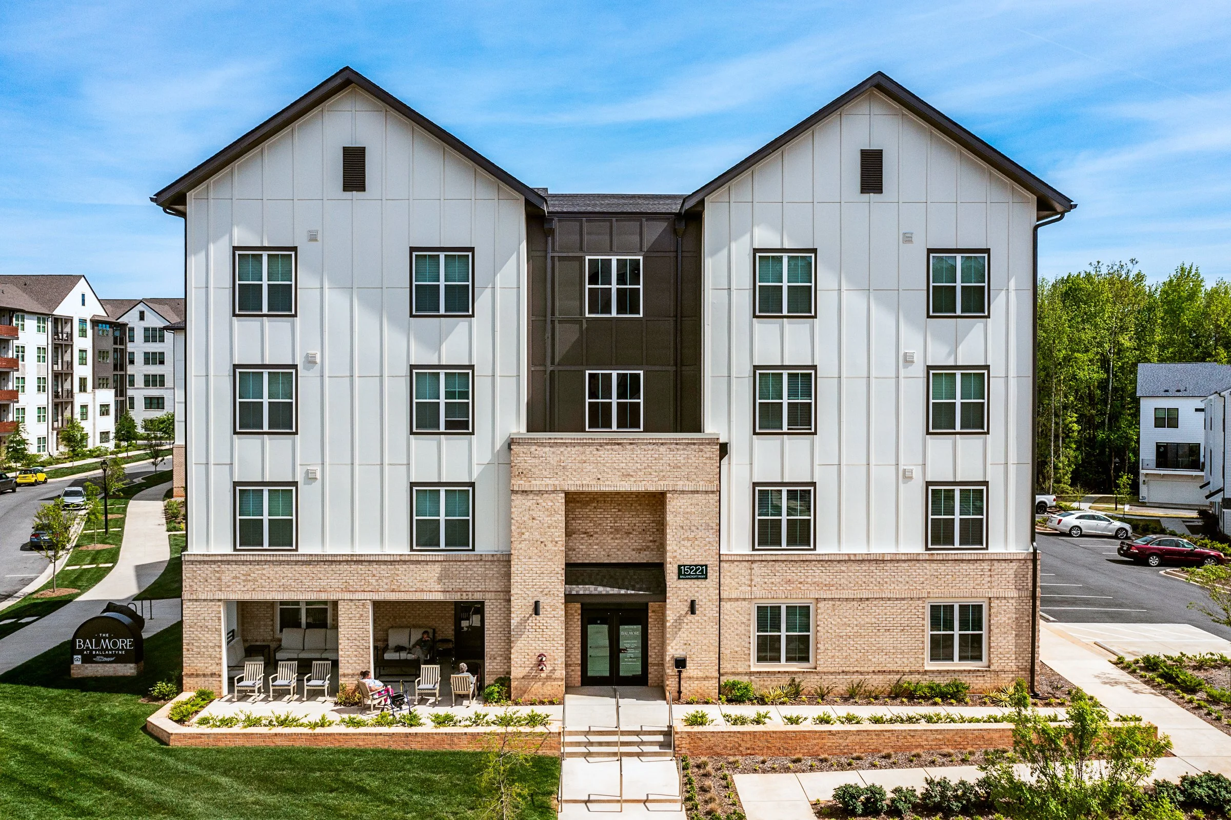 Multi-family affordable housing design in Charlotte, NC – architectural photography by Lange Photo Studio featuring design by Neighboring Concepts.
