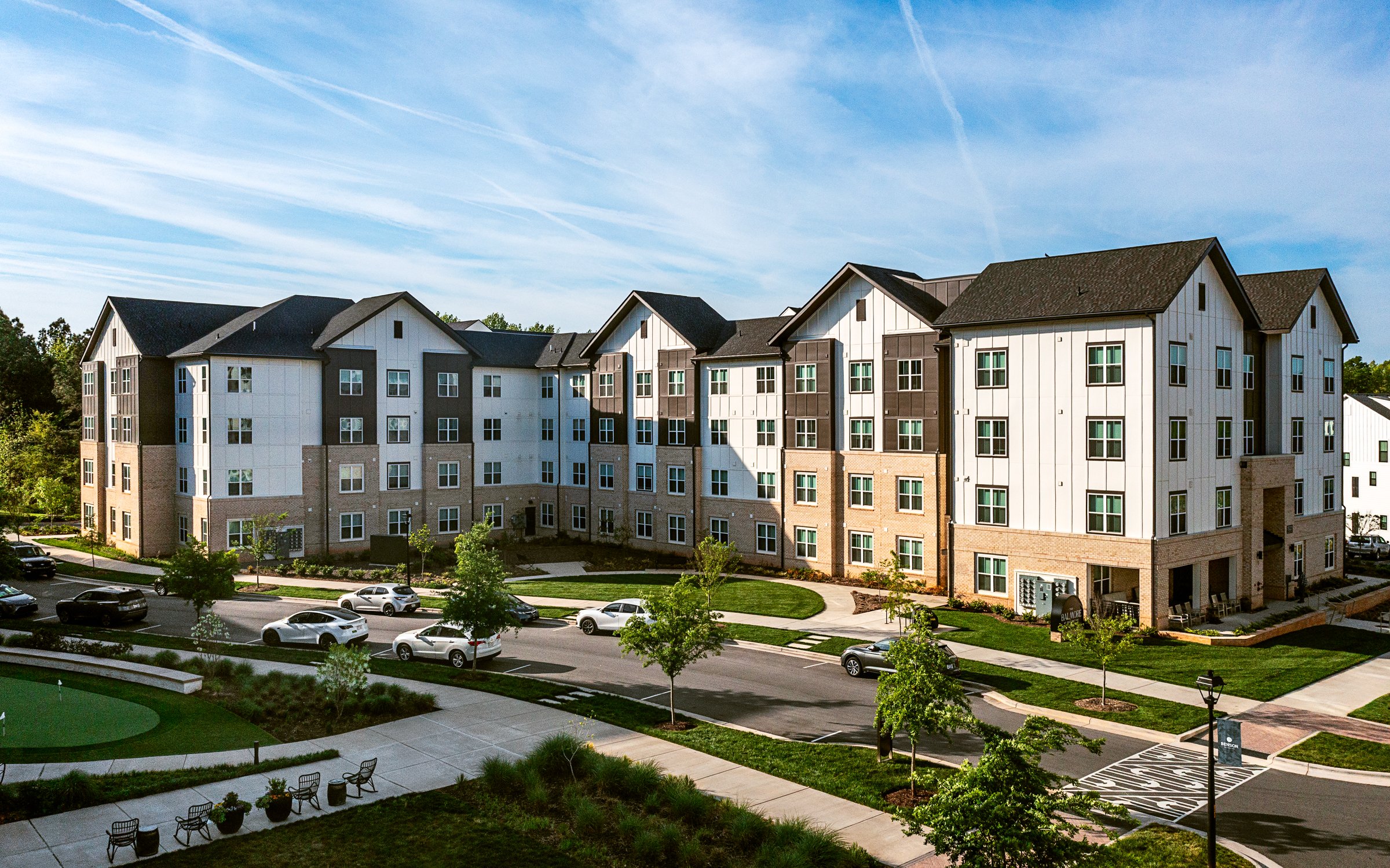 Multi-family affordable housing design in Charlotte, NC – architectural photography by Lange Photo Studio featuring design by Neighboring Concepts.