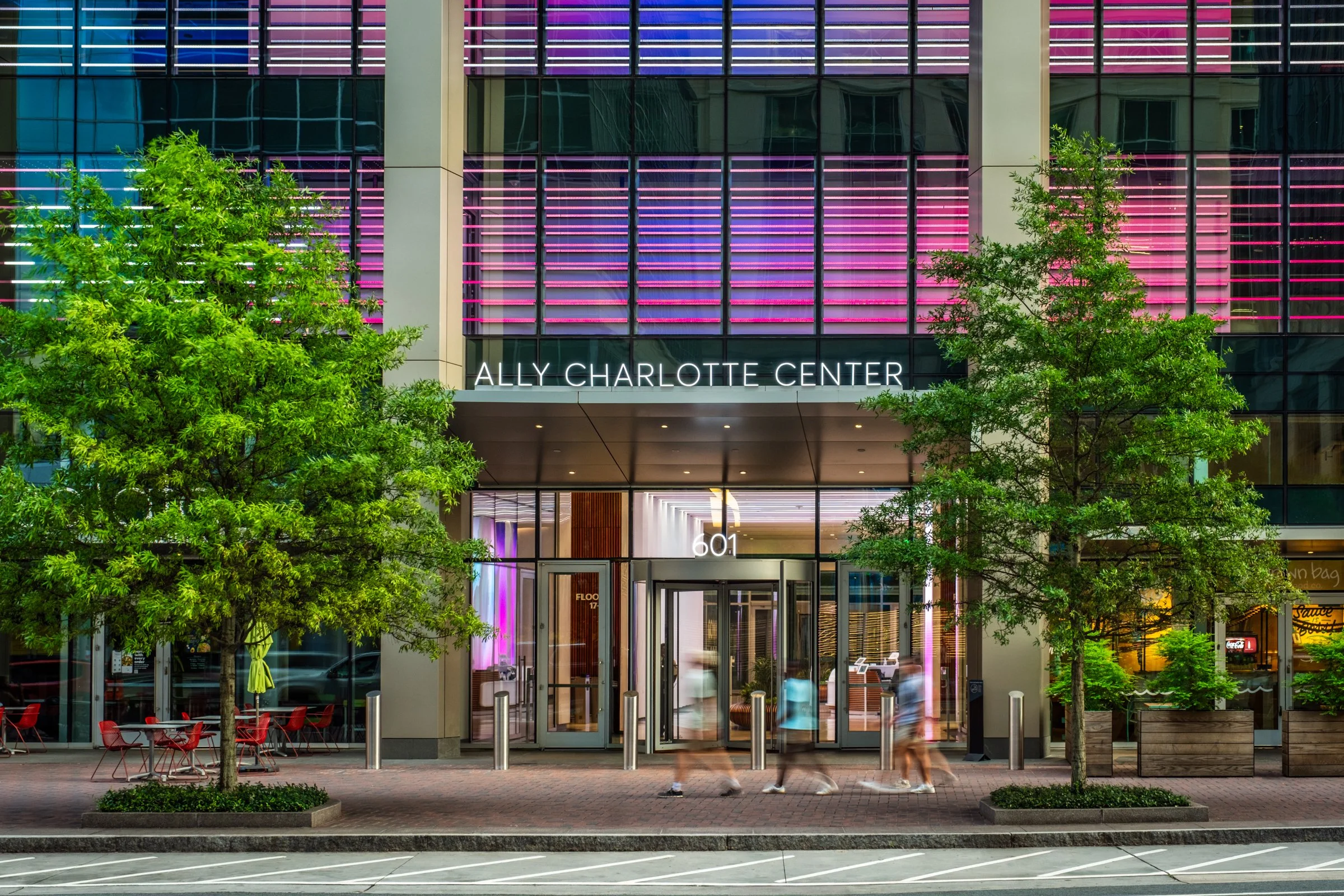 Architectural and travel photography by Paul Lange, showcasing interiors, exteriors, and design-rich environments. Alley Charlotte Center, Charlotte, NC, exterior materials and design. 