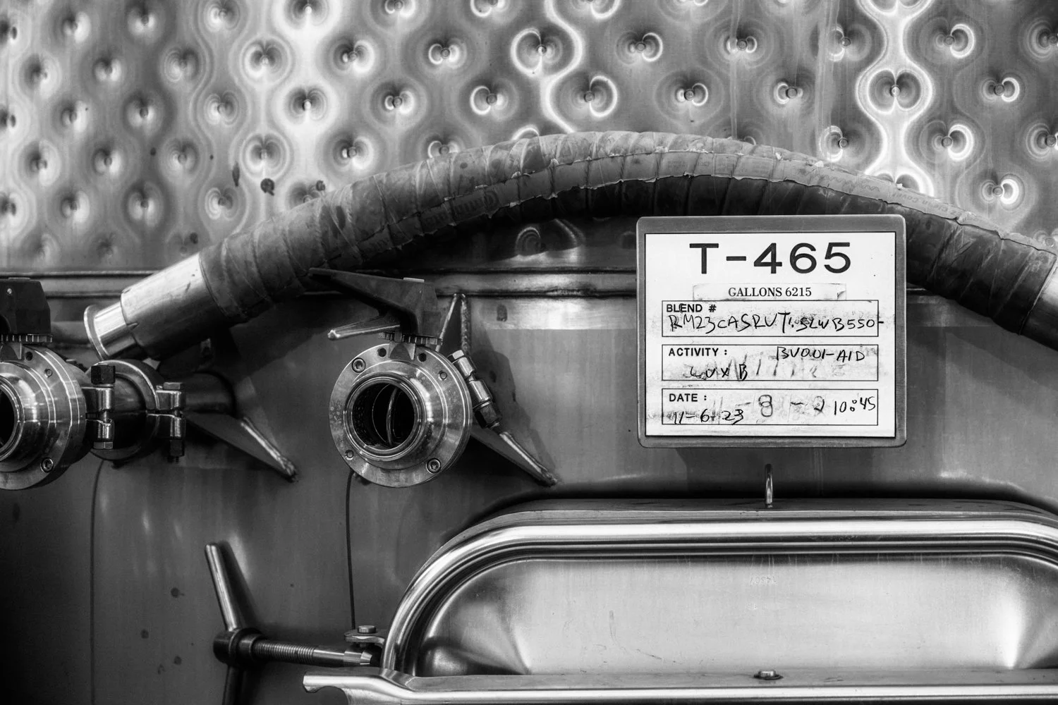 Behind-the-scenes winemaking at Beringer Vineyards in St. Helena, California – photographed by Lange Photo Studio