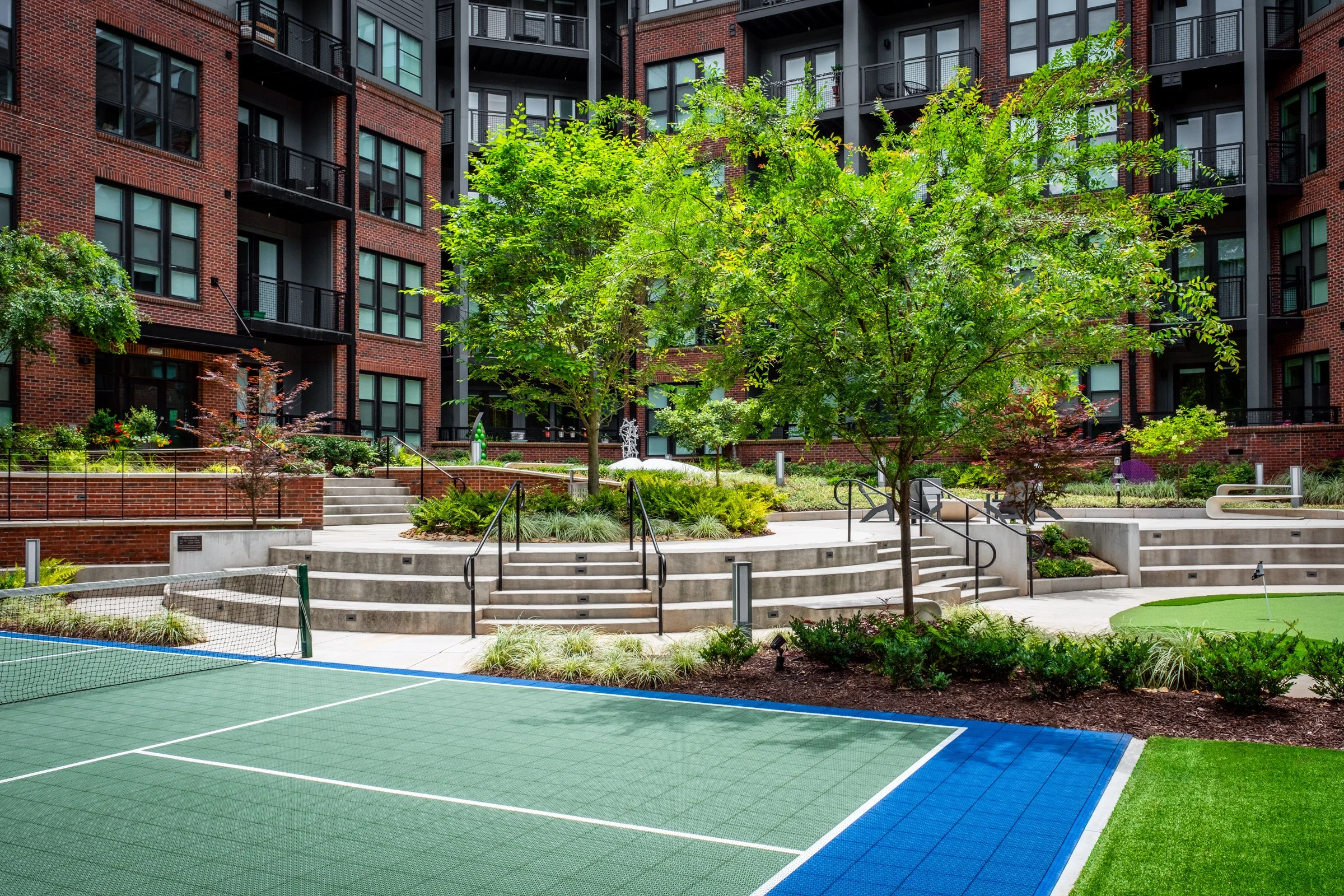 Architectural and landscape photography of Camden NODA highlighting exterior design and functional spaces.