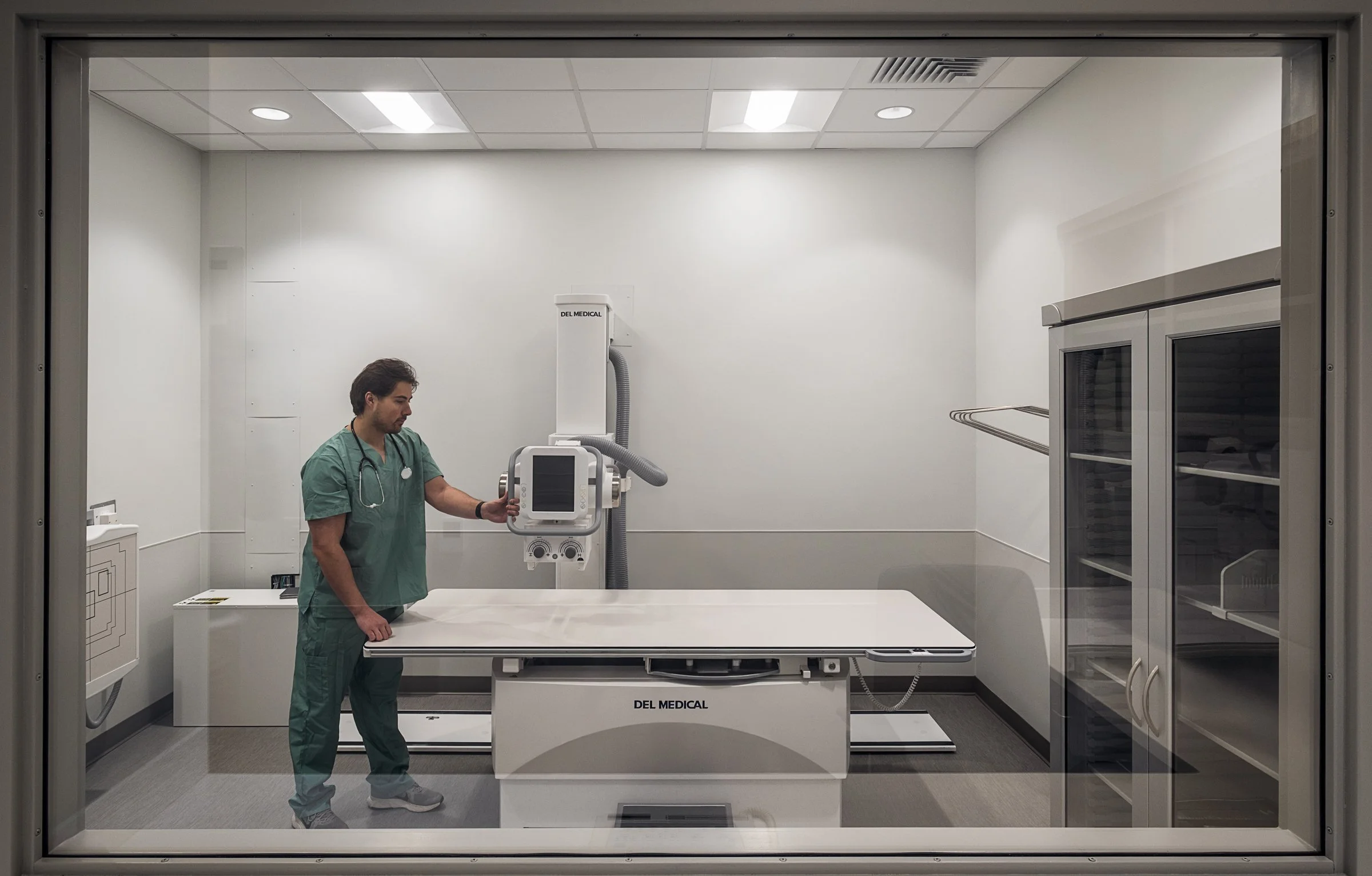 Interior view at Atrium Health, highlighting modern design, function and patient comfort.