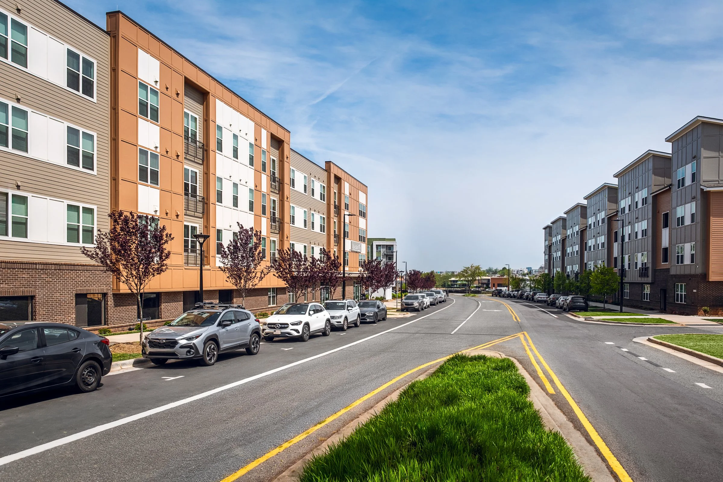 Multi-family affordable housing design in Charlotte, NC – architectural photography by Lange Photo Studio featuring design by Neighboring Concepts.