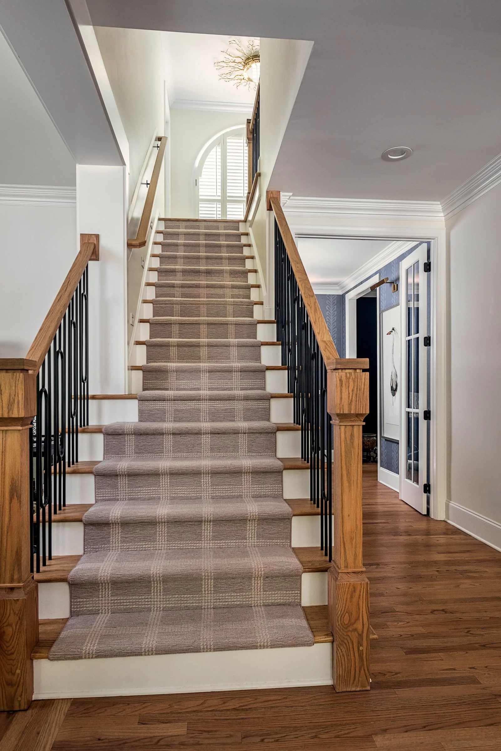 Bardi Designs  luxury residential interior design project featuring a custom kitchen renovation, high-end cabinetry and millwork, detailed tilework, beautifully designed bathrooms, living spaces, and a beautiful study, photographed by Lange Photo Stu