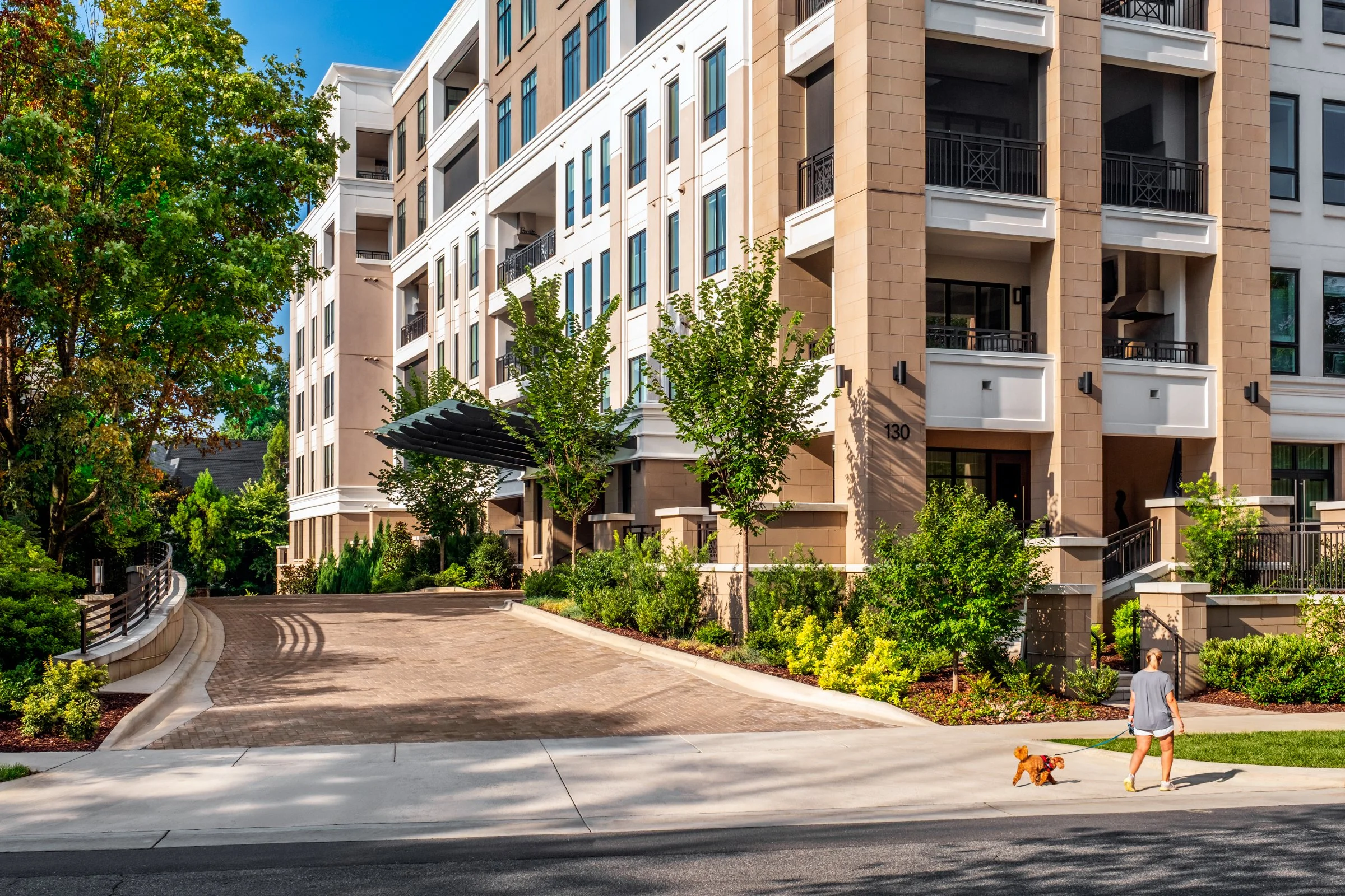 Architectural and landscape photography of Regent Eastover highlighting exterior design and functional spaces.