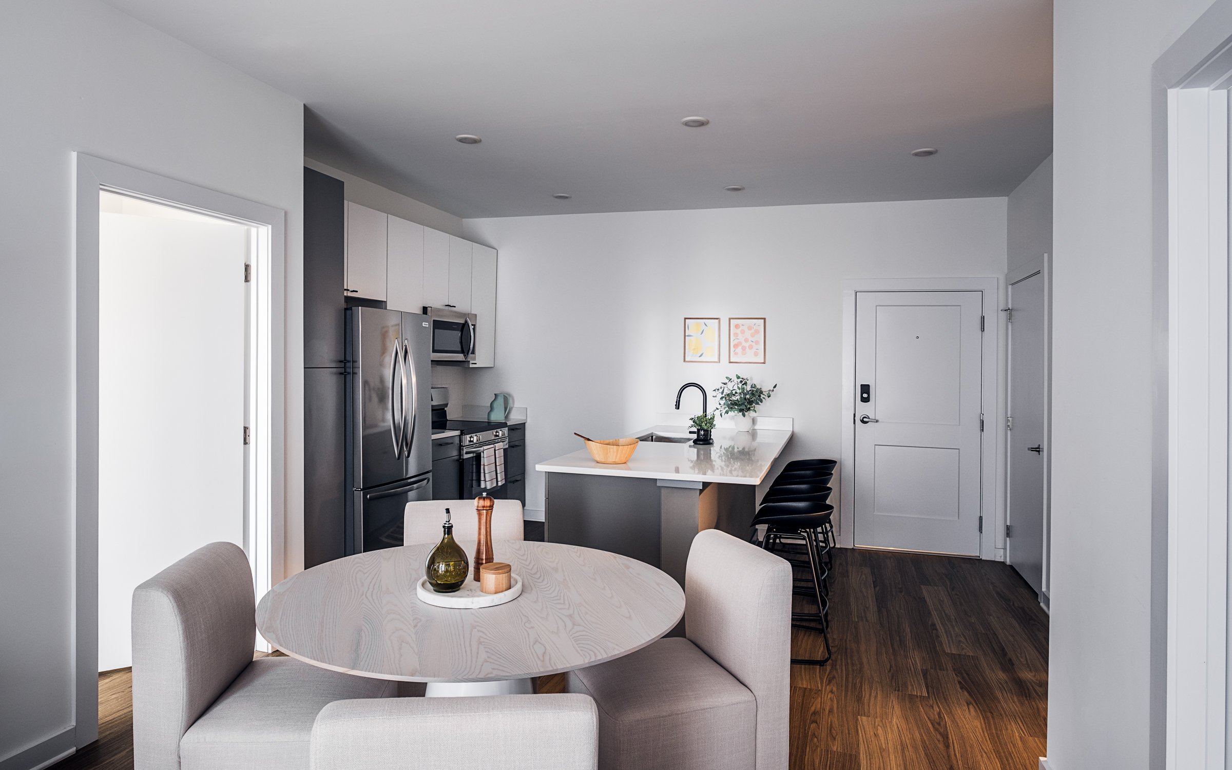 Architectural photography by Paul Lange of Lange Photo Studio, showcasing The Guild in Richmond, VA. The series captures the building's modern design, vibrant communal spaces, rooftop lounge, resort-style pool, highlighting the dynamic living experie