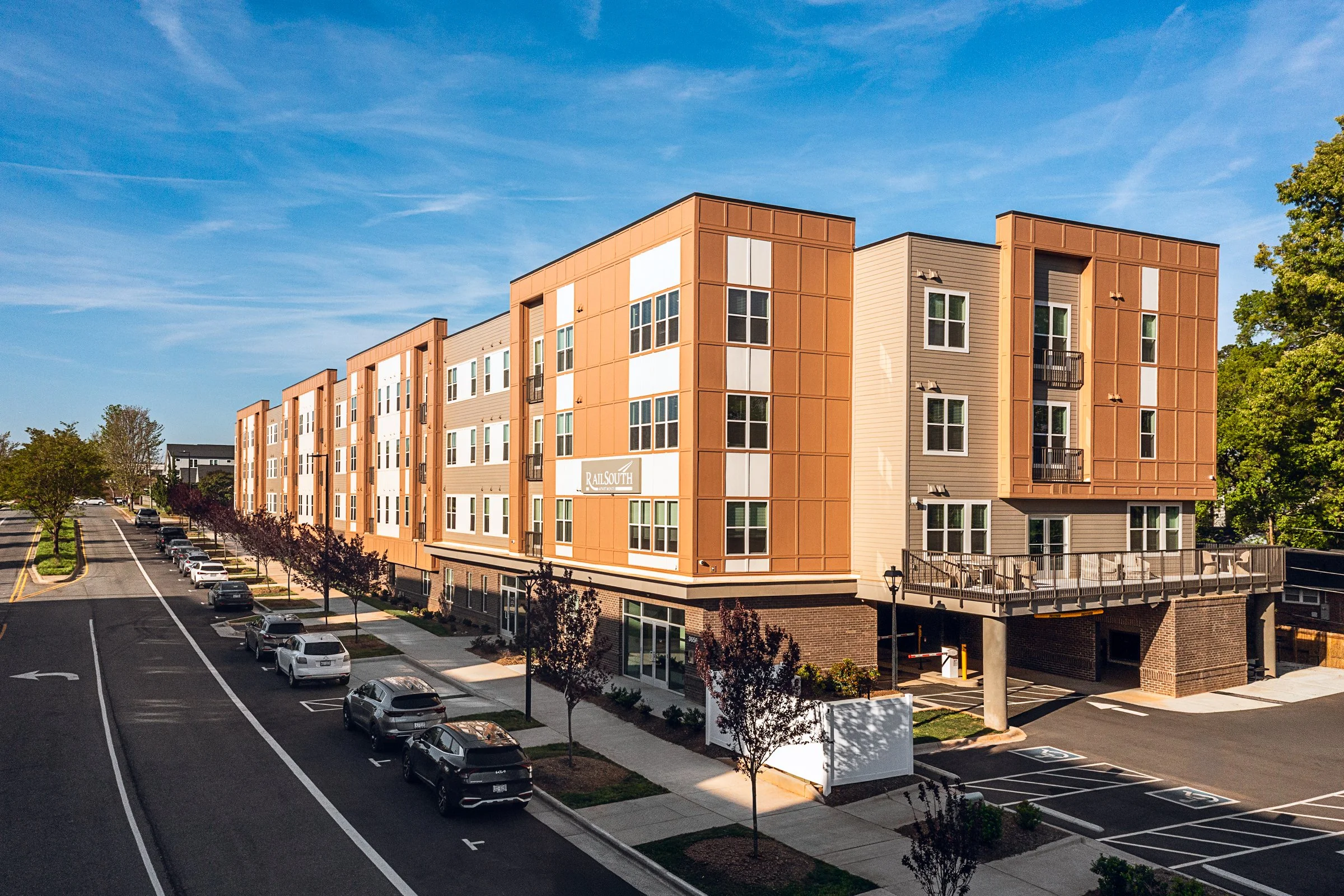 Multi-family affordable housing design in Charlotte, NC – architectural photography by Lange Photo Studio featuring design by Neighboring Concepts.