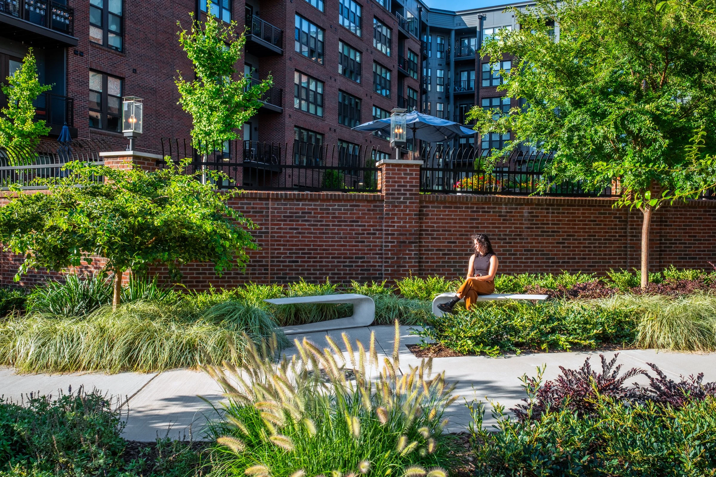 Architectural and landscape photography of Camden NODA highlighting exterior design and functional spaces.