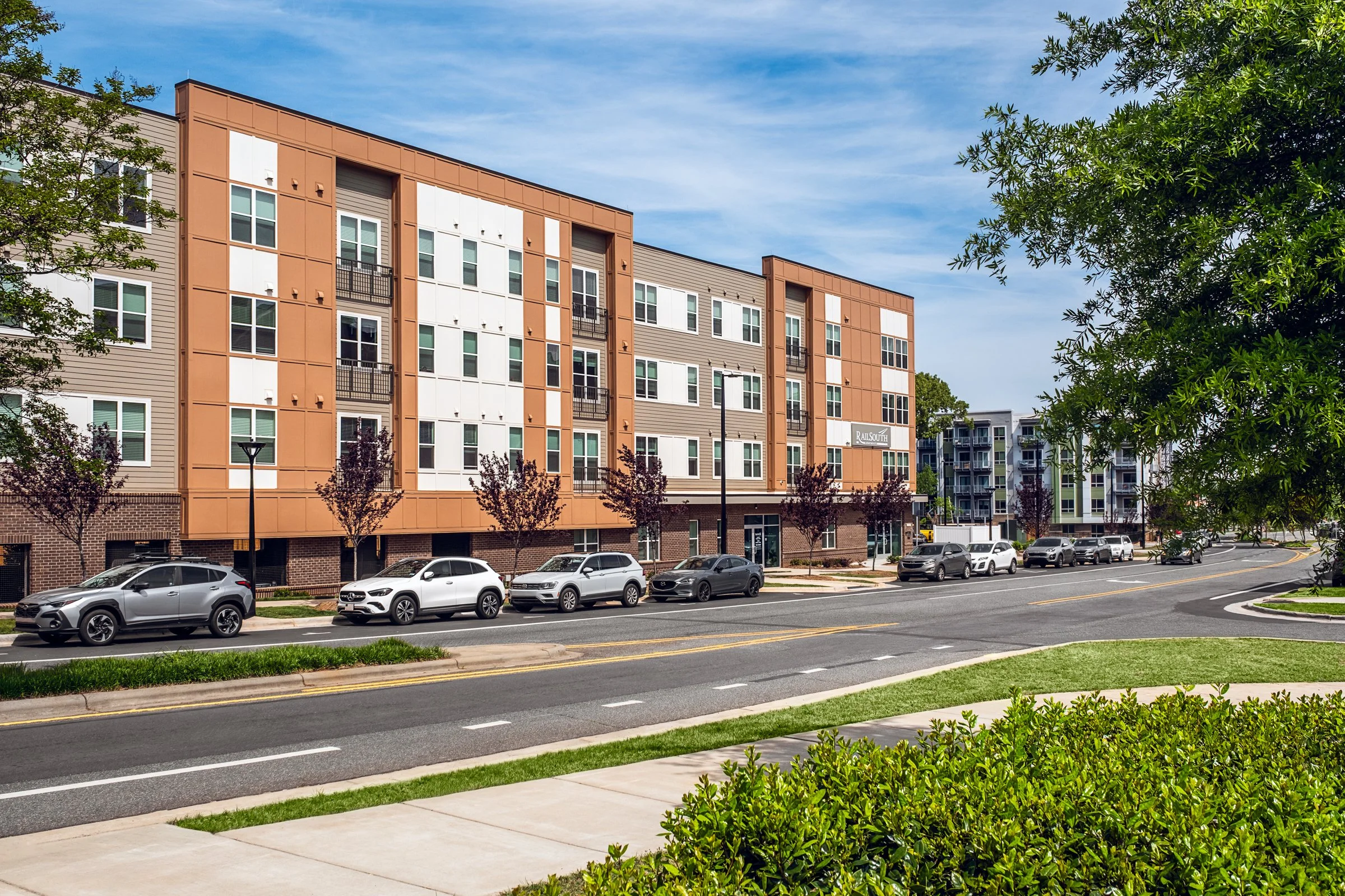 Multi-family affordable housing design in Charlotte, NC – architectural photography by Lange Photo Studio featuring design by Neighboring Concepts.